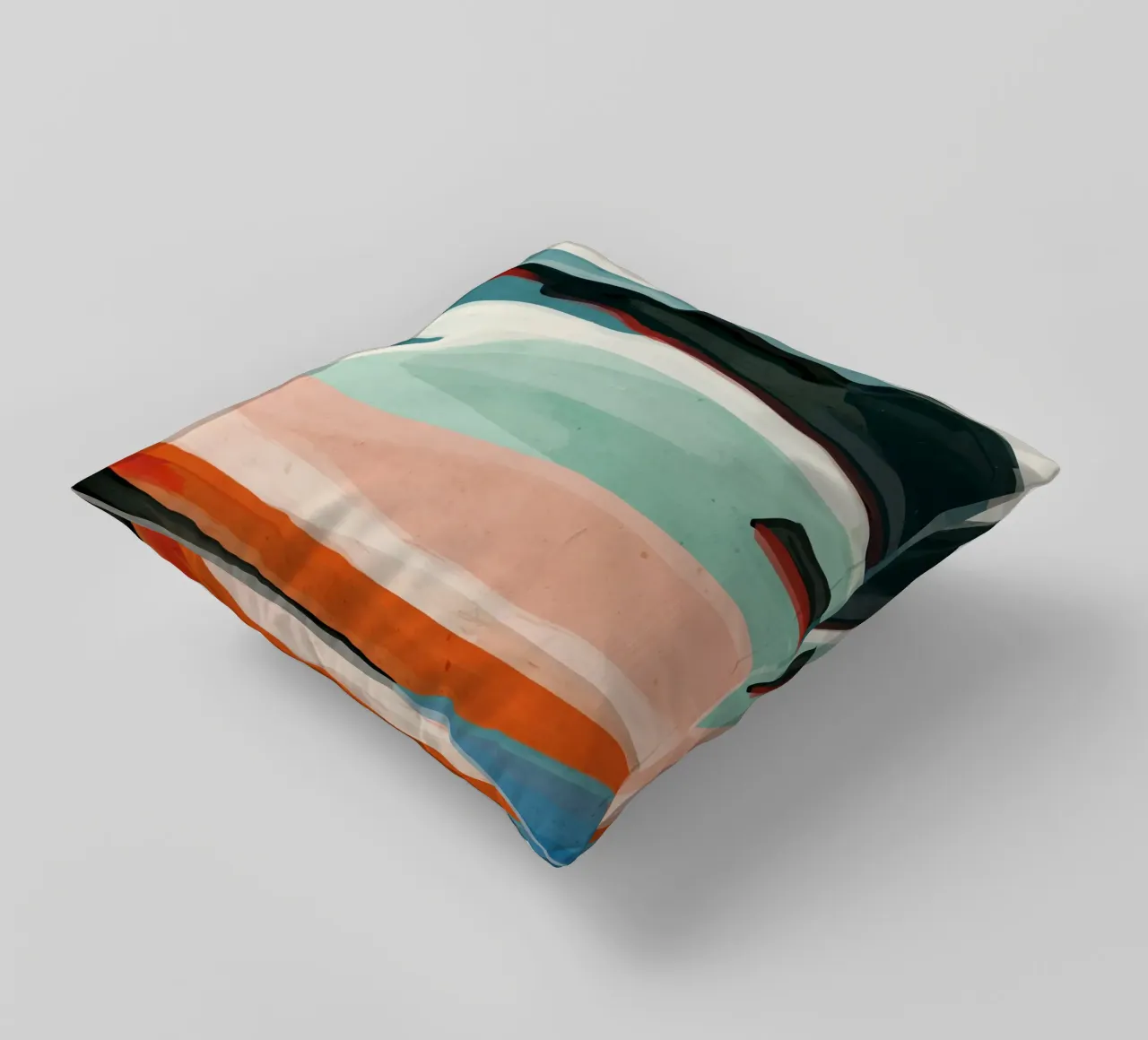 Paesaggio colorato 3 cuscino da ThingDesign