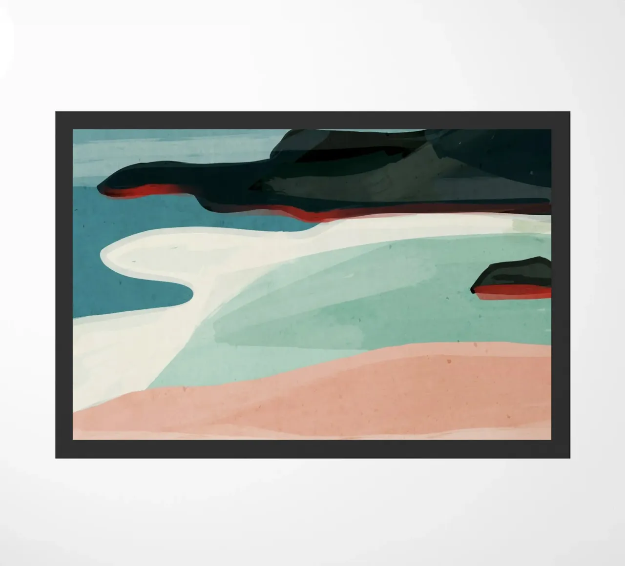 Paesaggio colorato 3 zerbino da ThingDesign