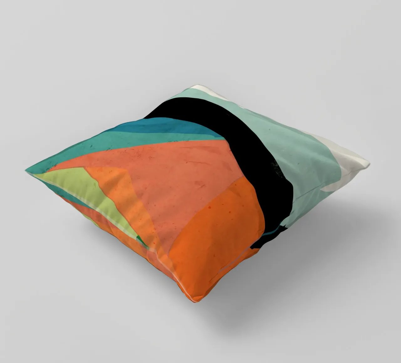 Paesaggio colorato 4 cuscino da ThingDesign