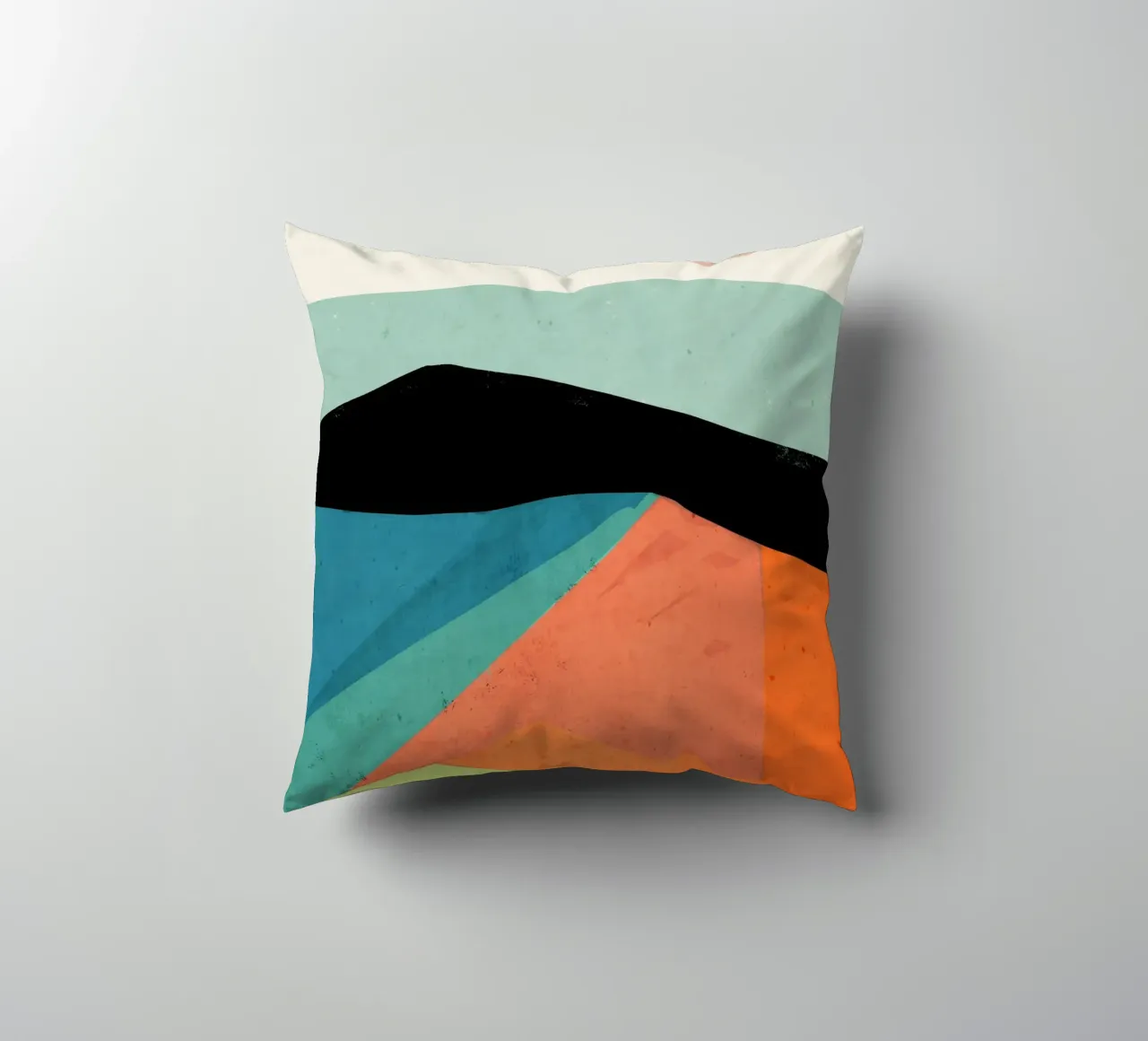 Paesaggio colorato 4 cuscino da ThingDesign
