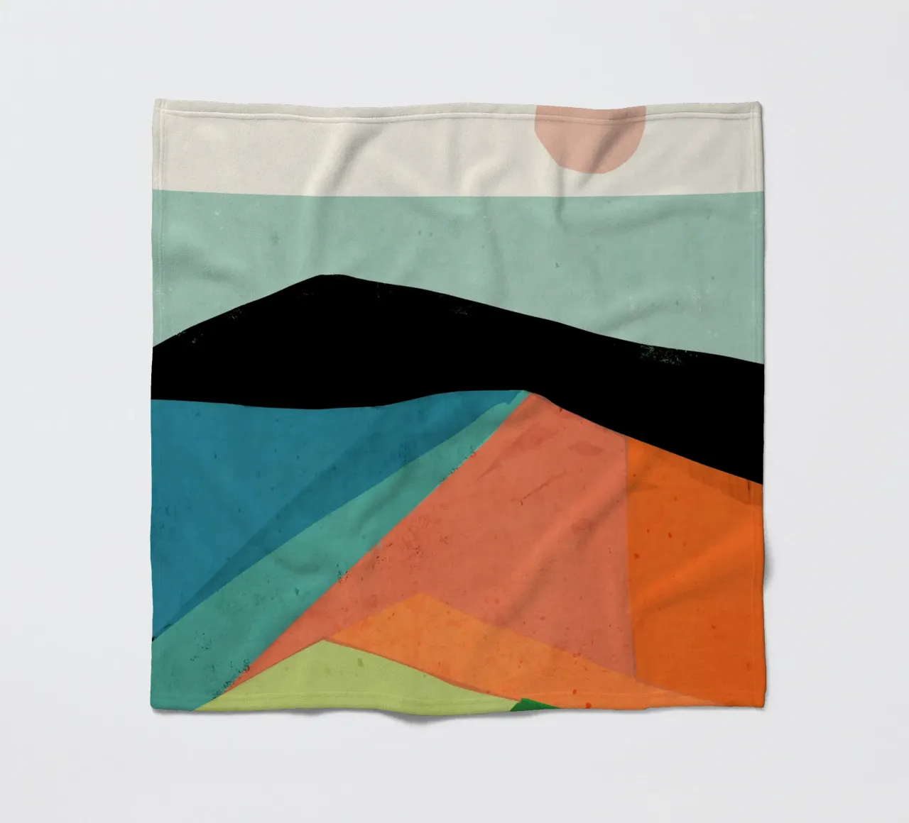Paesaggio colorato 4 coperta in pile da ThingDesign