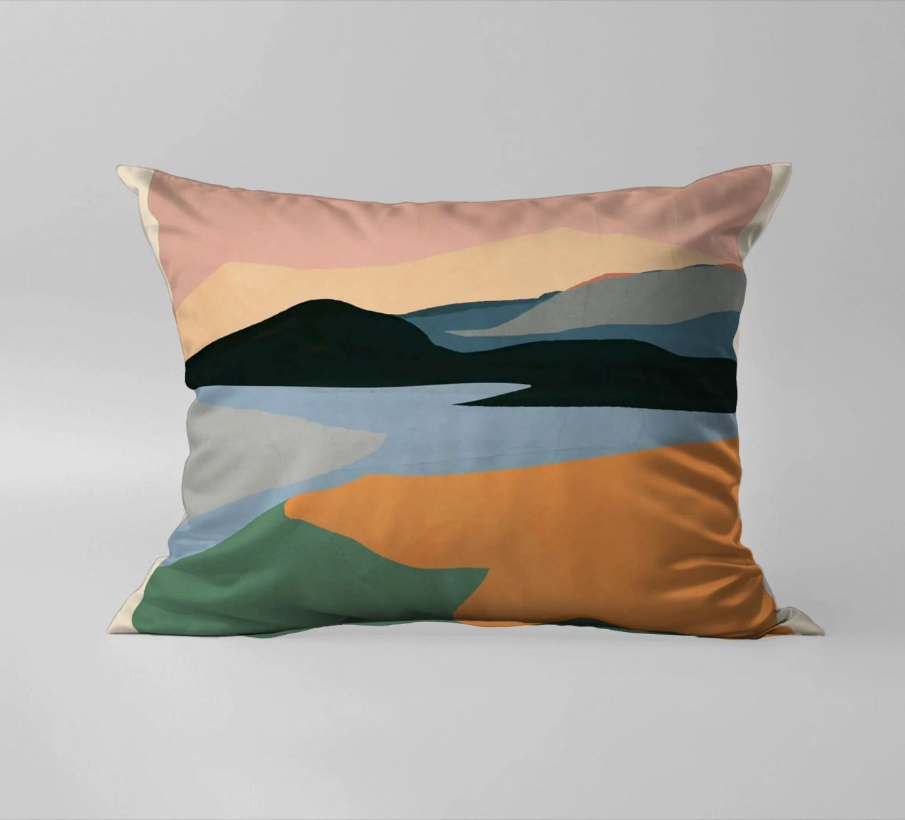 Paesaggio astratto minimale cuscino da ThingDesign