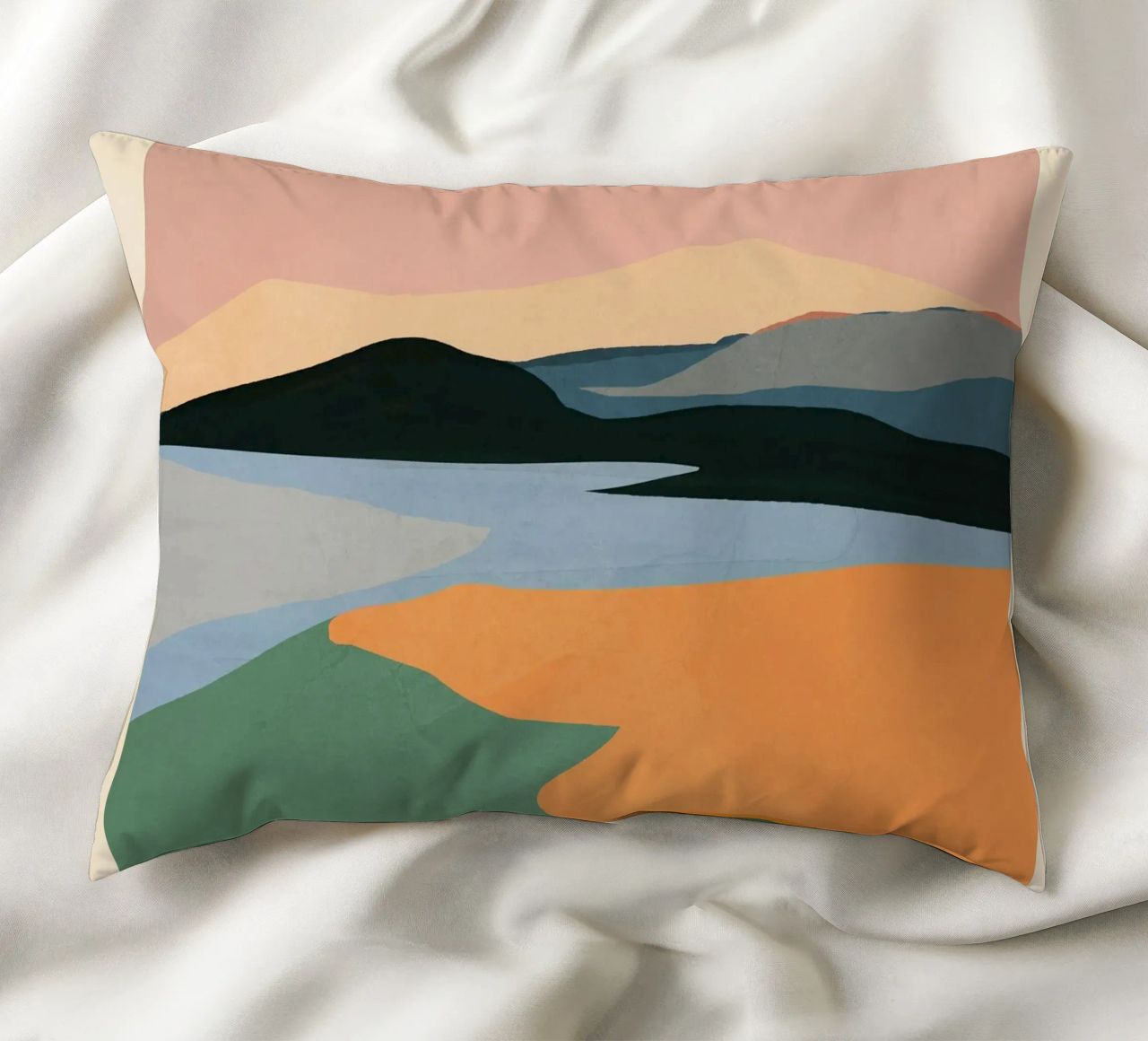 Paesaggio astratto minimale cuscino da ThingDesign