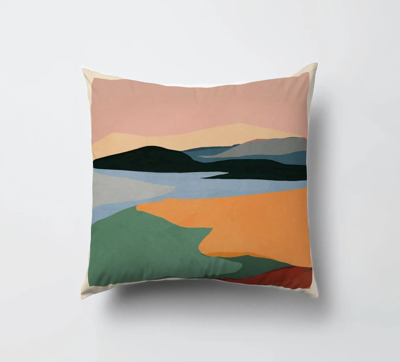 Paesaggio astratto minimale cuscino da ThingDesign