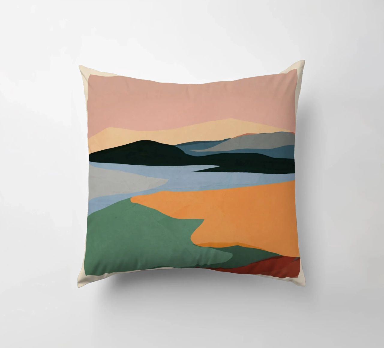 Paesaggio astratto minimale cuscino da ThingDesign