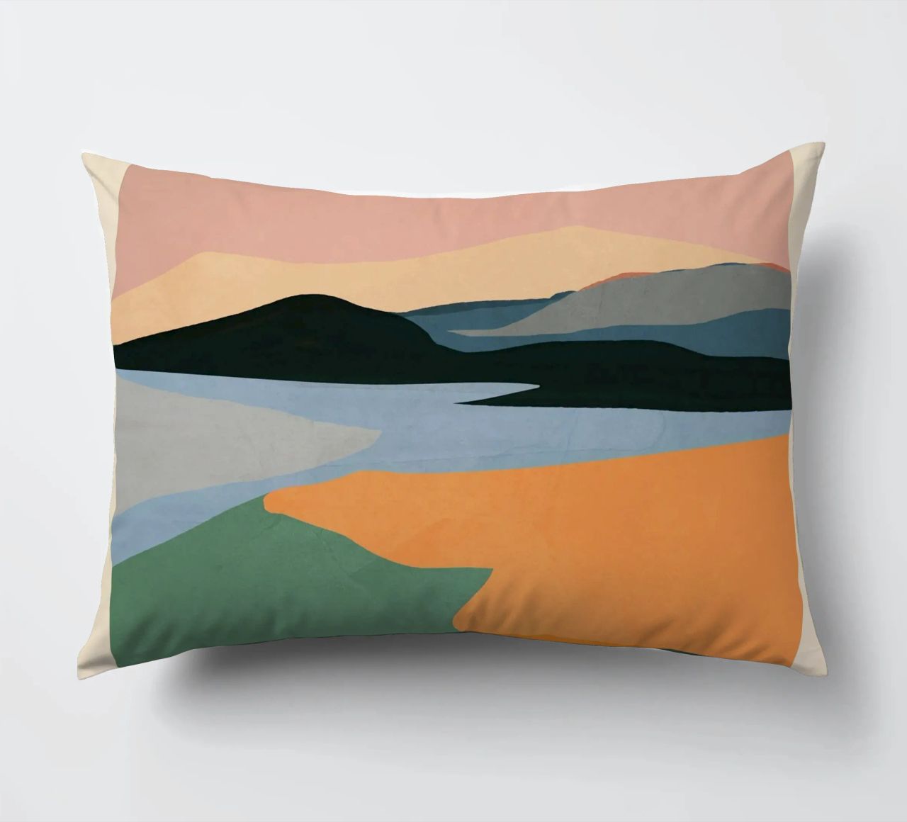 Paesaggio astratto minimale cuscino da ThingDesign