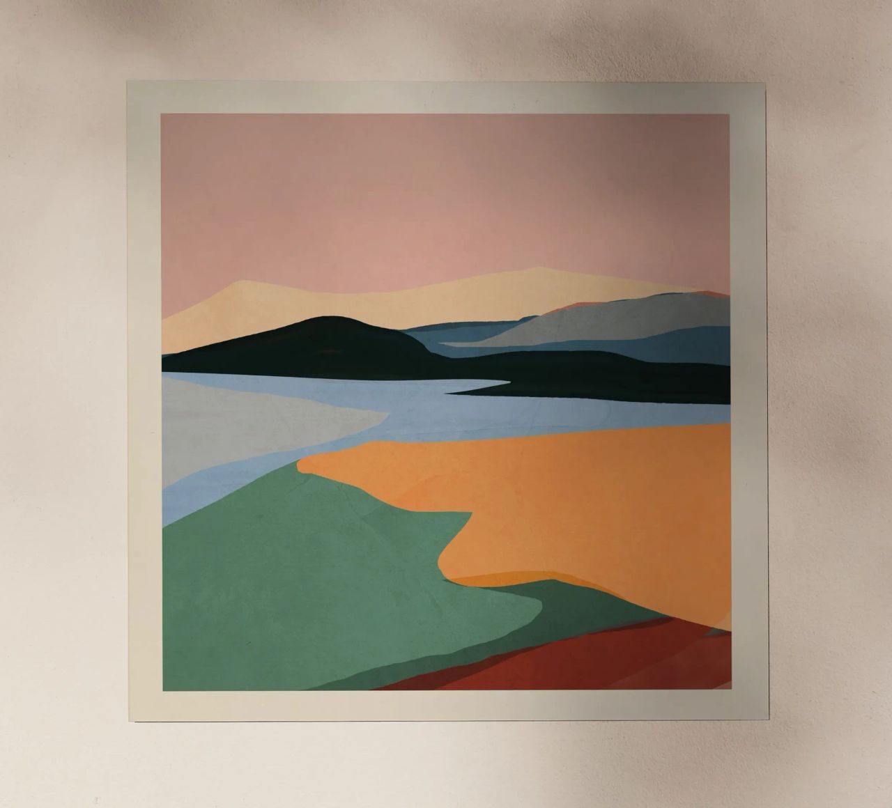 Paesaggio astratto minimale pellicola backlit da ThingDesign