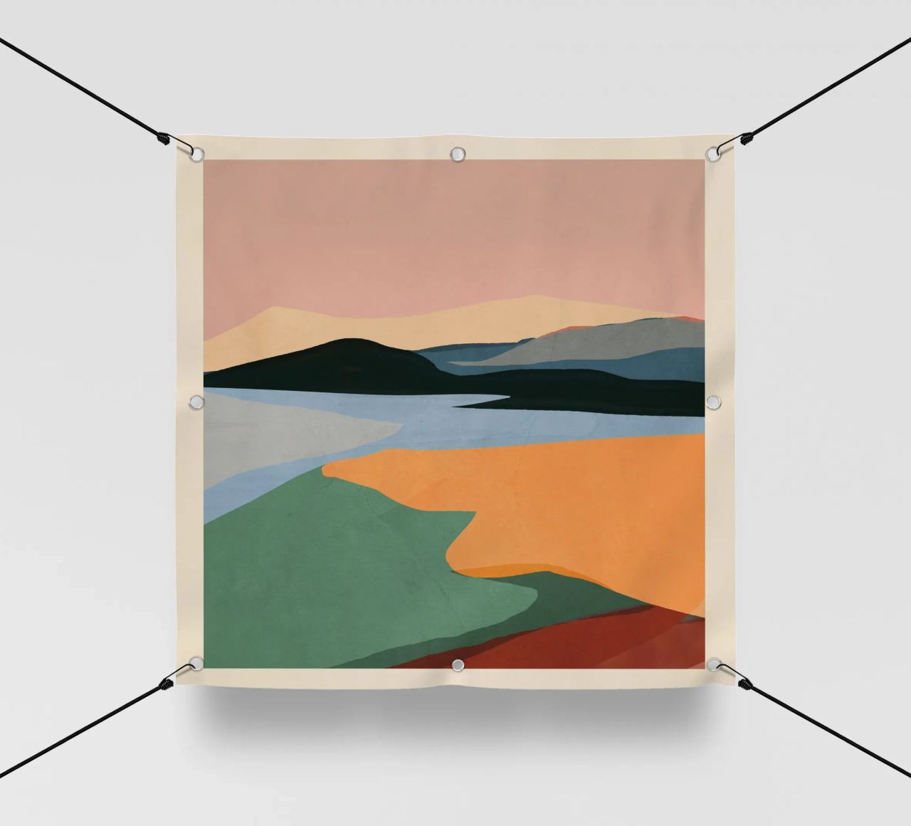 Paesaggio astratto minimale telo in pvc da ThingDesign