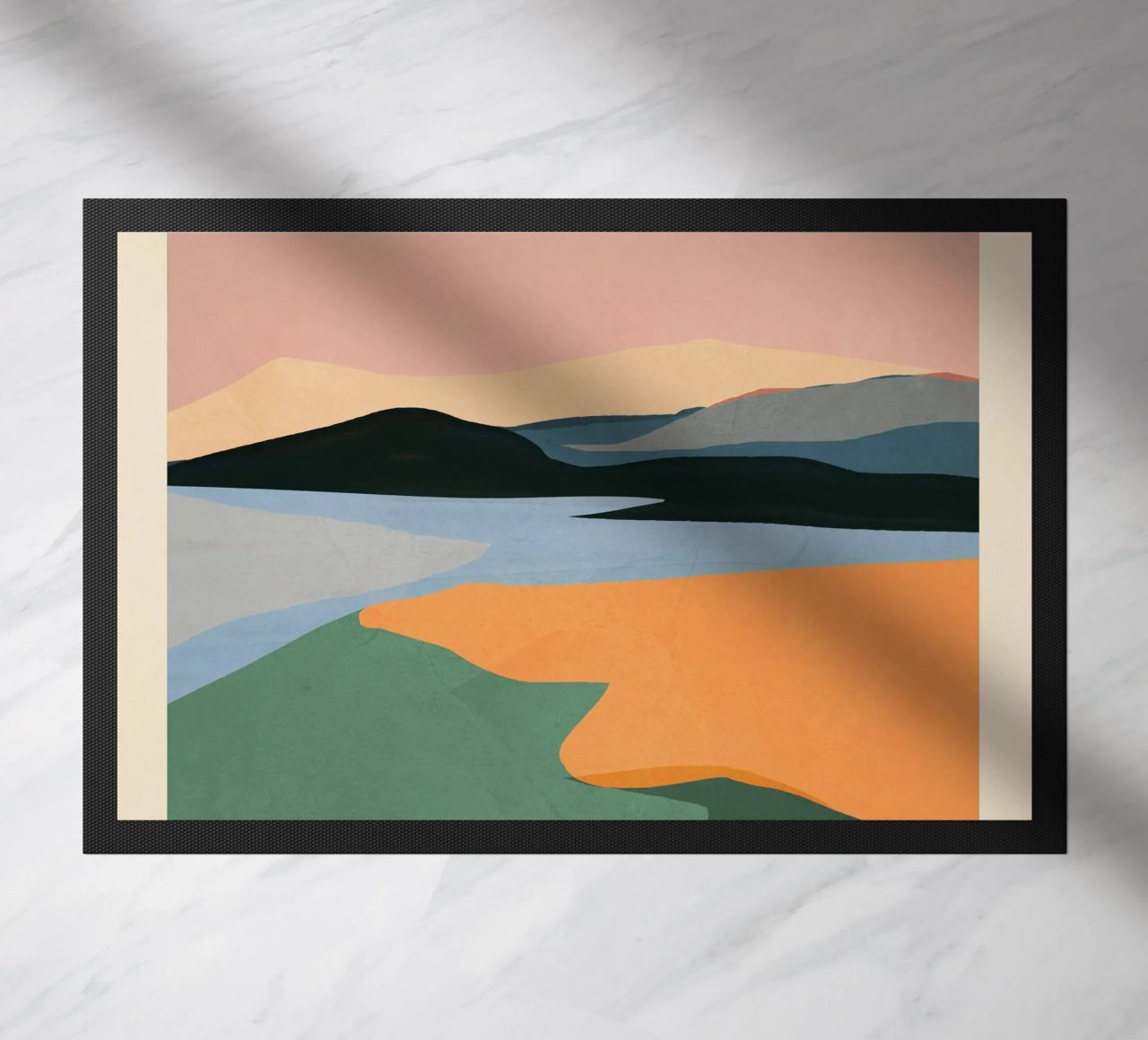 Paesaggio astratto minimale zerbino da ThingDesign