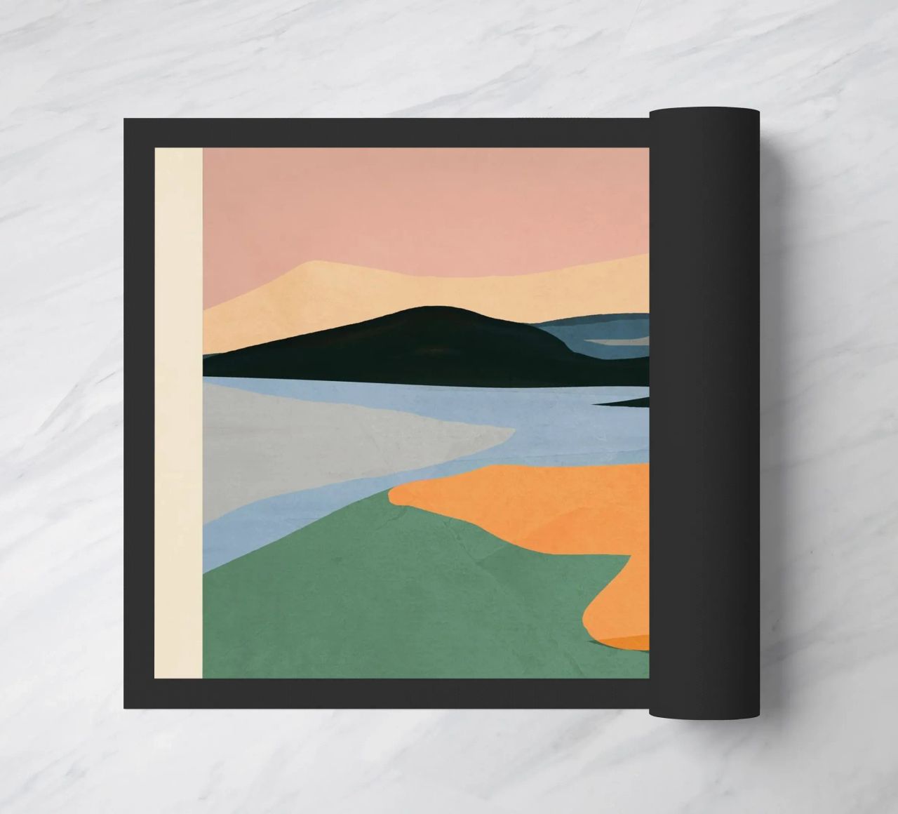 Paesaggio astratto minimale zerbino da ThingDesign