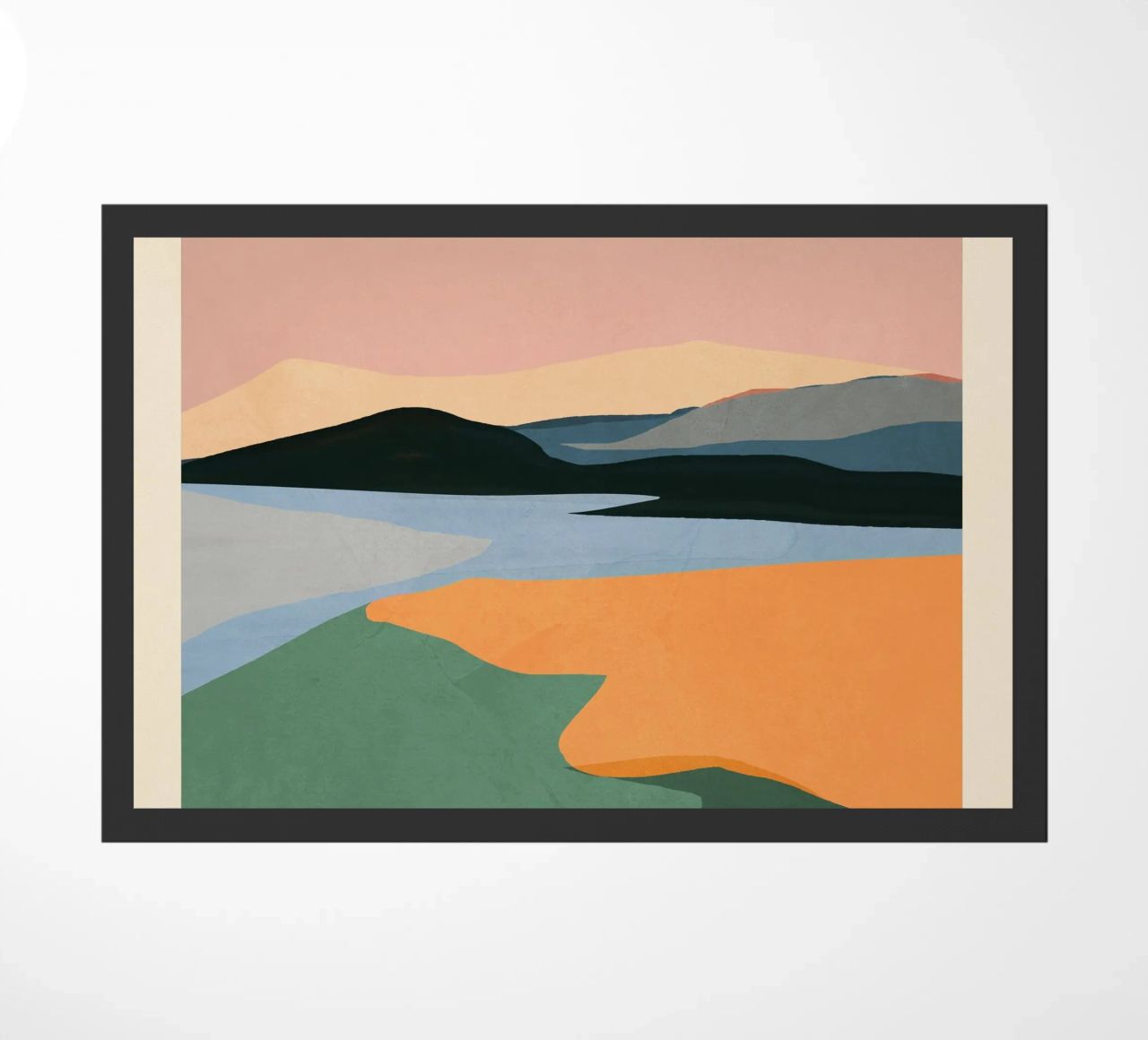 Paesaggio astratto minimale zerbino da ThingDesign