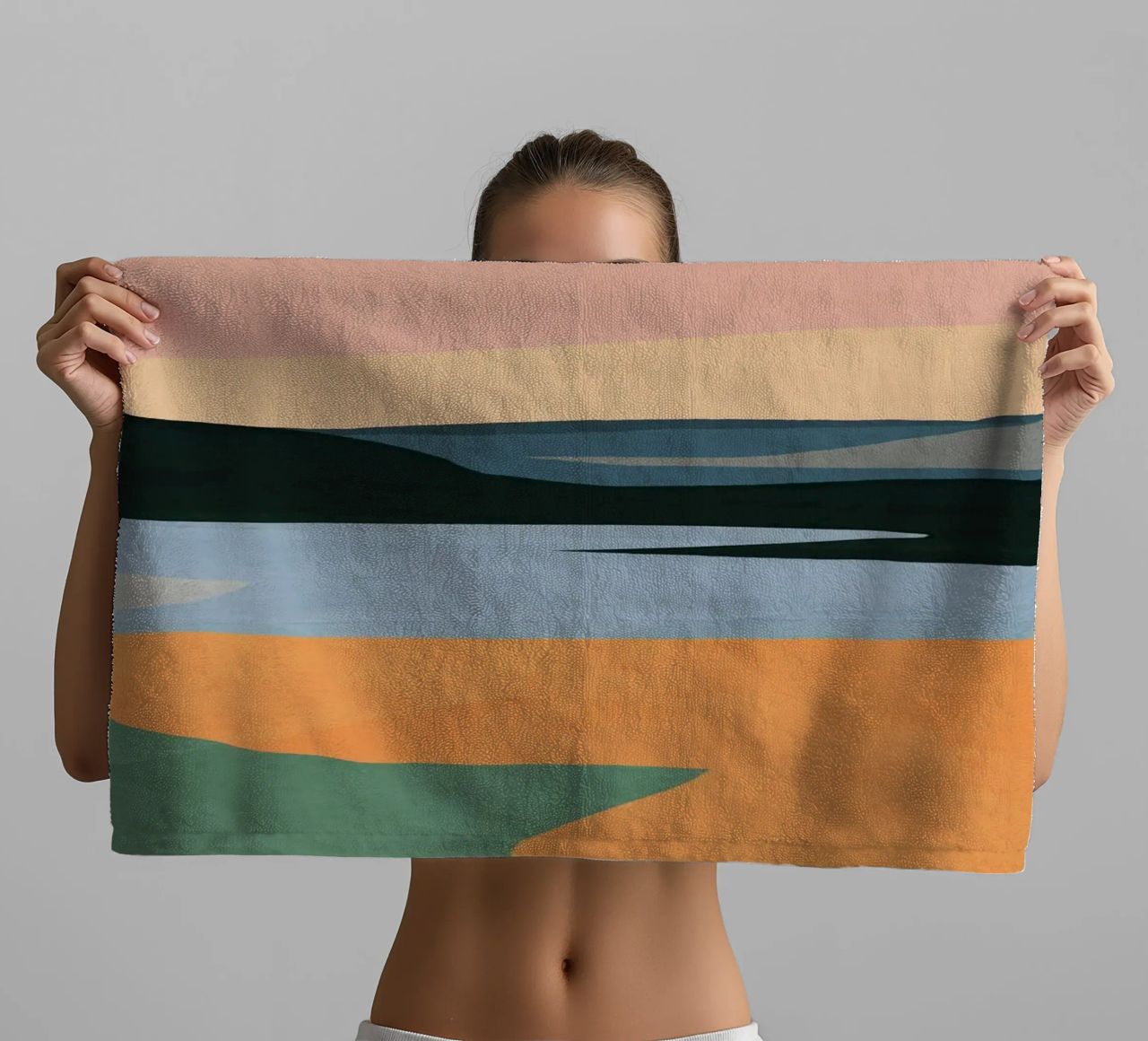 Paesaggio astratto minimale asciugamano da bagno da ThingDesign