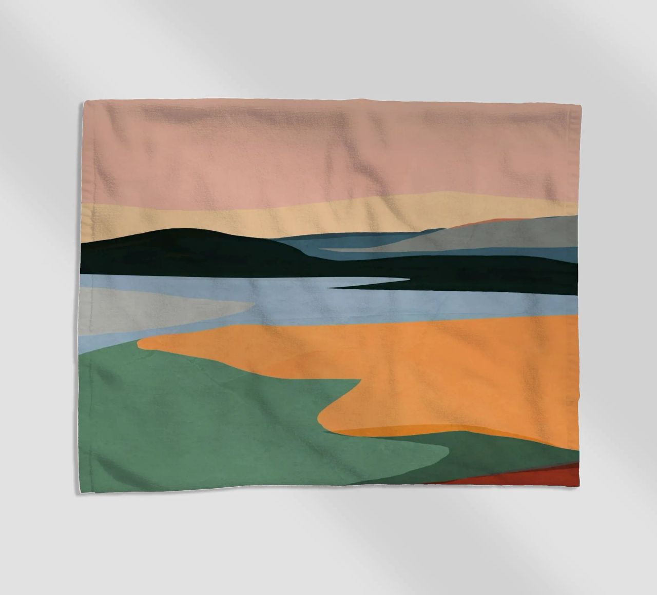 Paesaggio astratto minimale telo mare da ThingDesign
