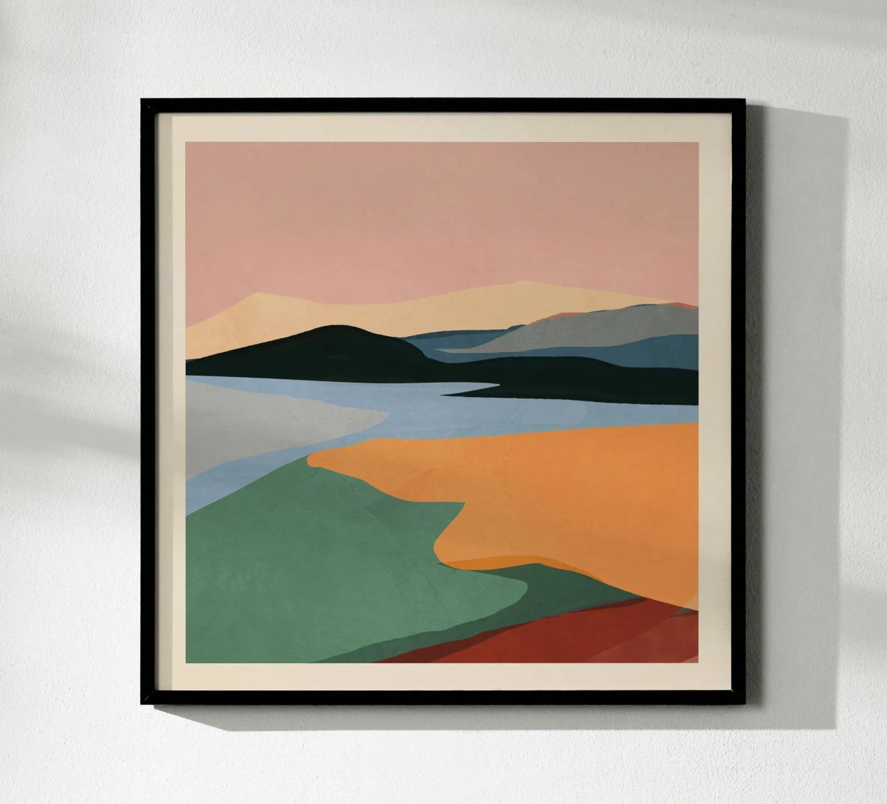 Paesaggio astratto minimale carta hahnemühle da ThingDesign