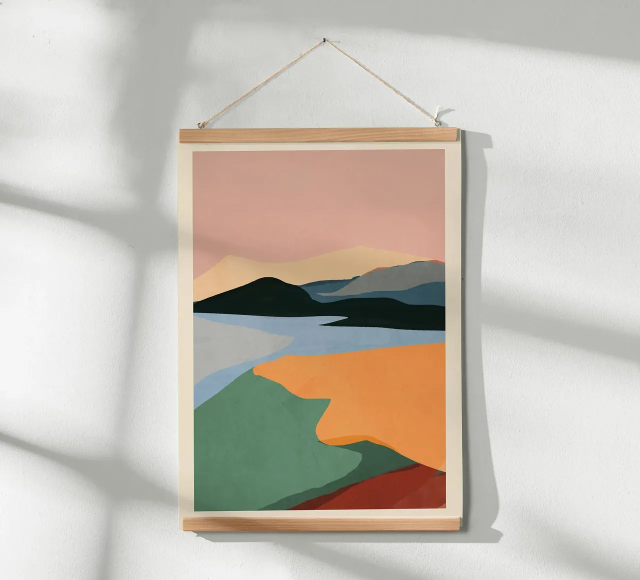 Minimal Abstract Landscape poster by ThingDesign