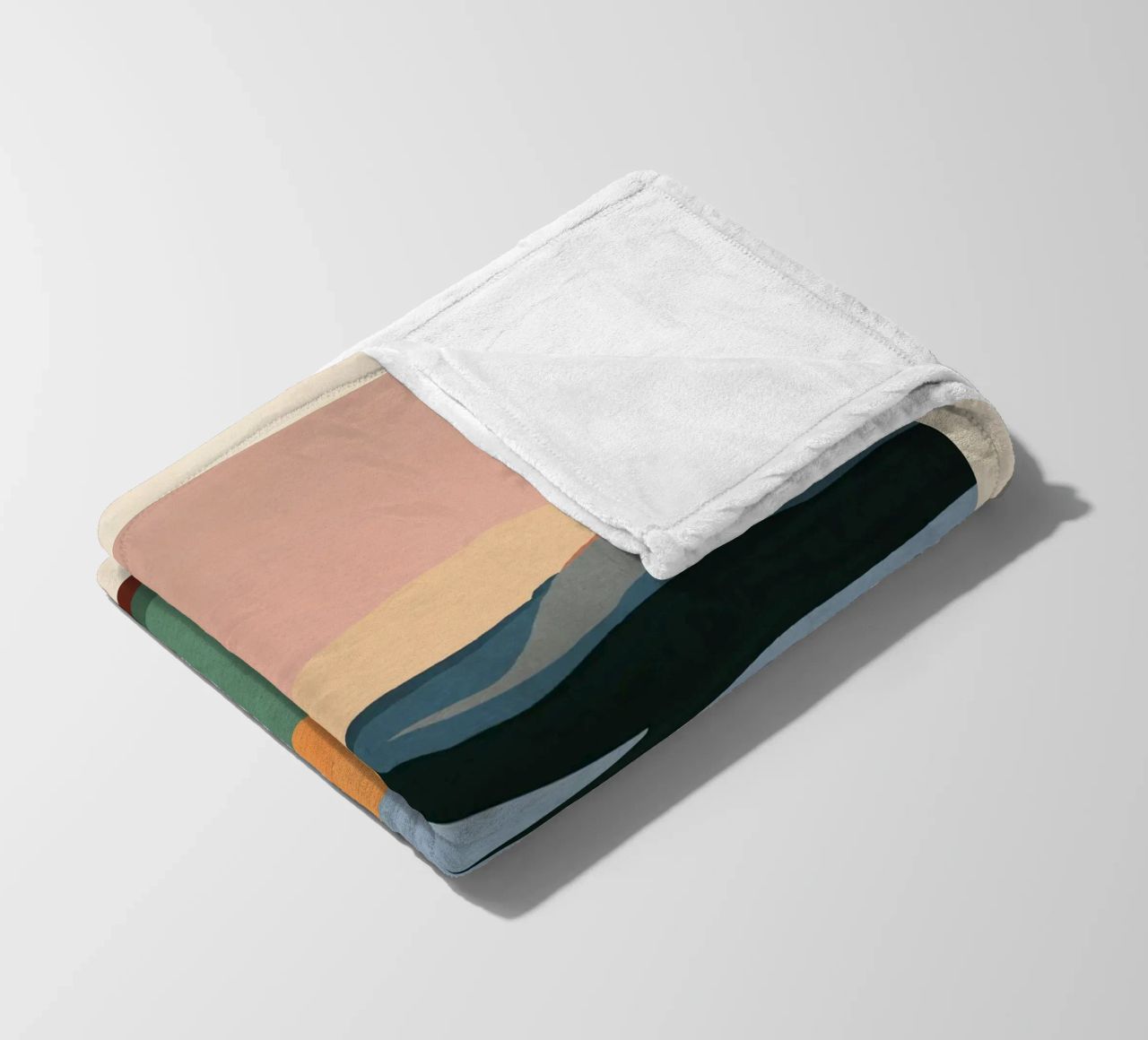 Paesaggio astratto minimale coperta in pile da ThingDesign