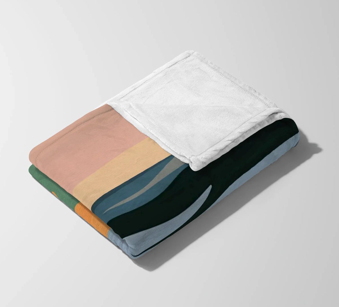 Paesaggio astratto minimale coperta in pile da ThingDesign