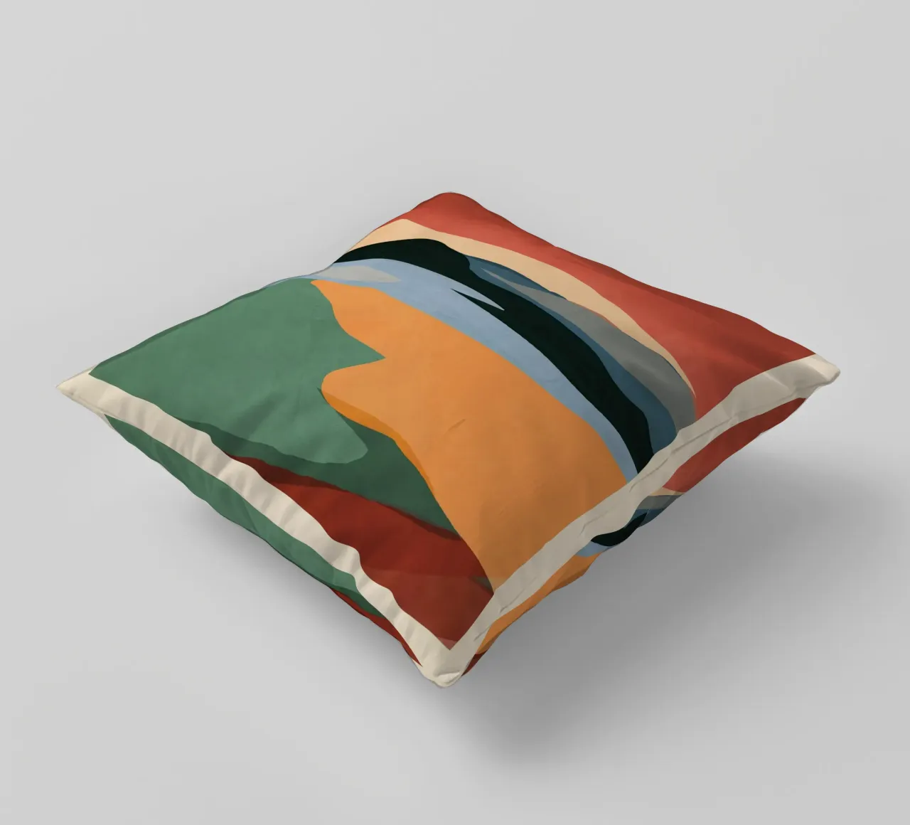 Paesaggio astratto minimale 2 cuscino da ThingDesign