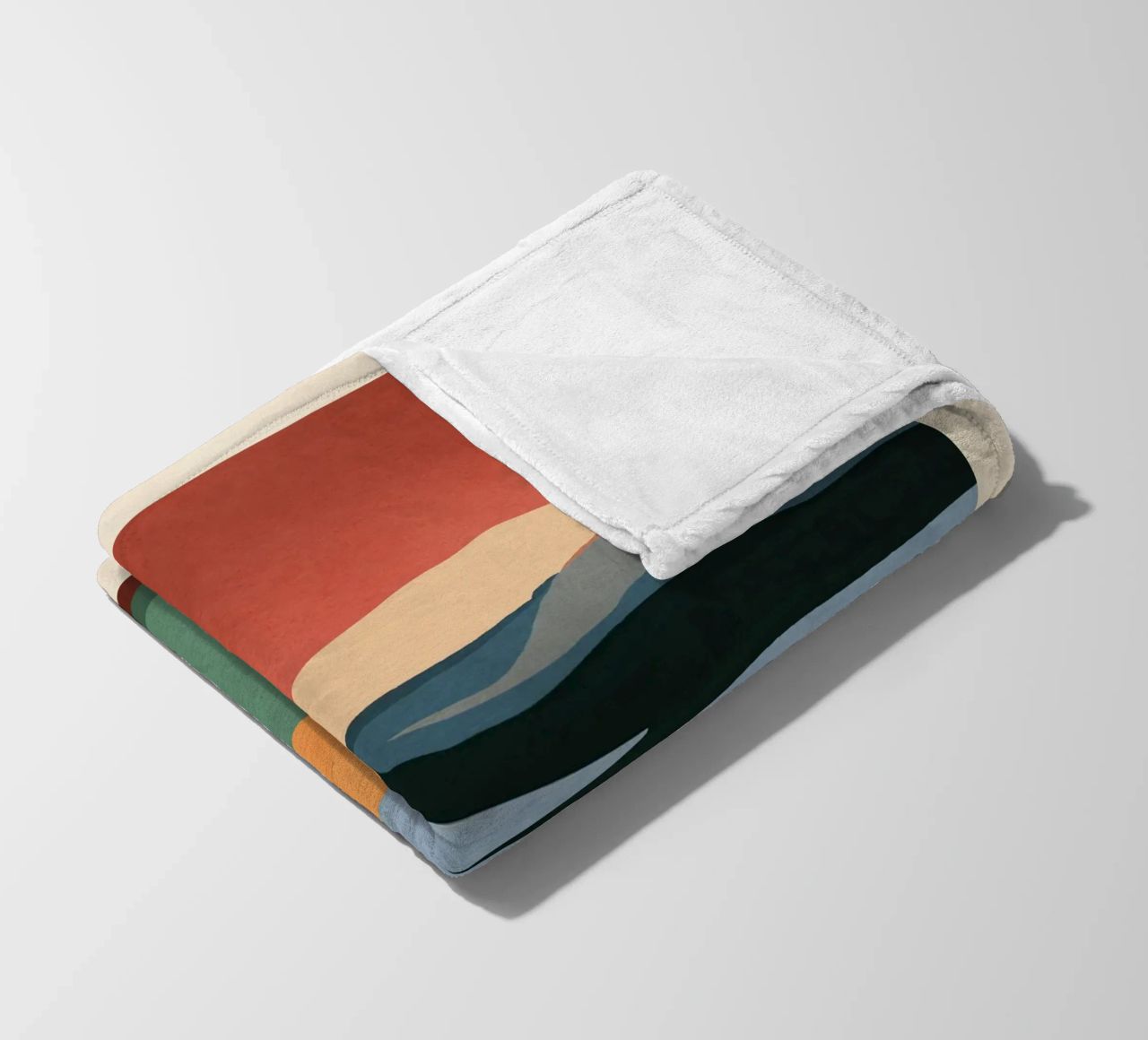Paesaggio astratto minimale 2 coperta in pile da ThingDesign