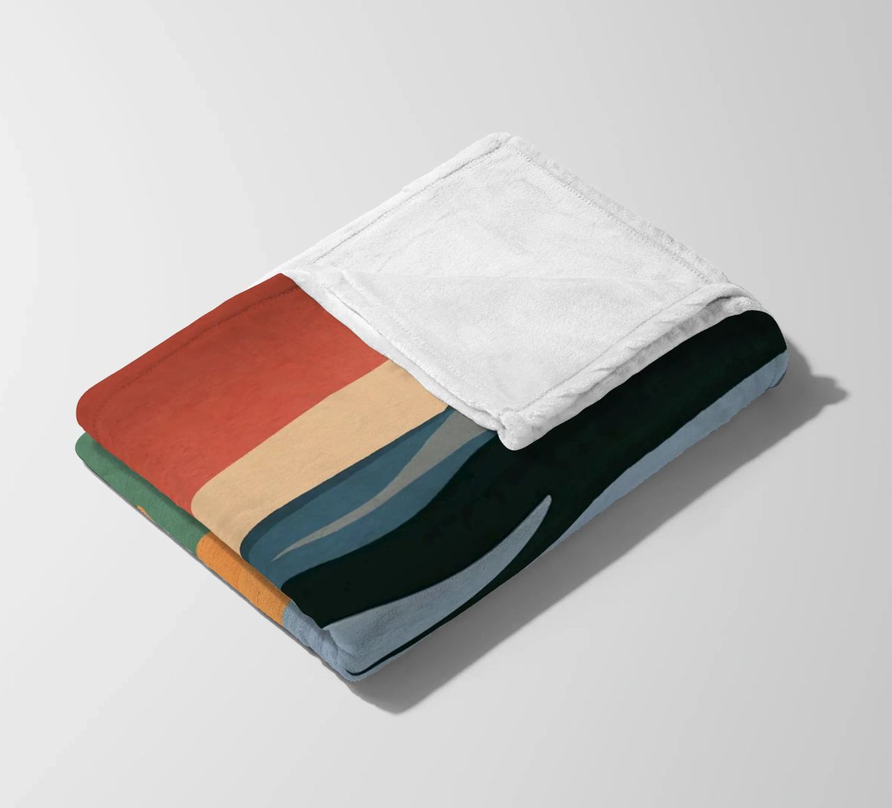 Paesaggio astratto minimale 2 coperta in pile da ThingDesign