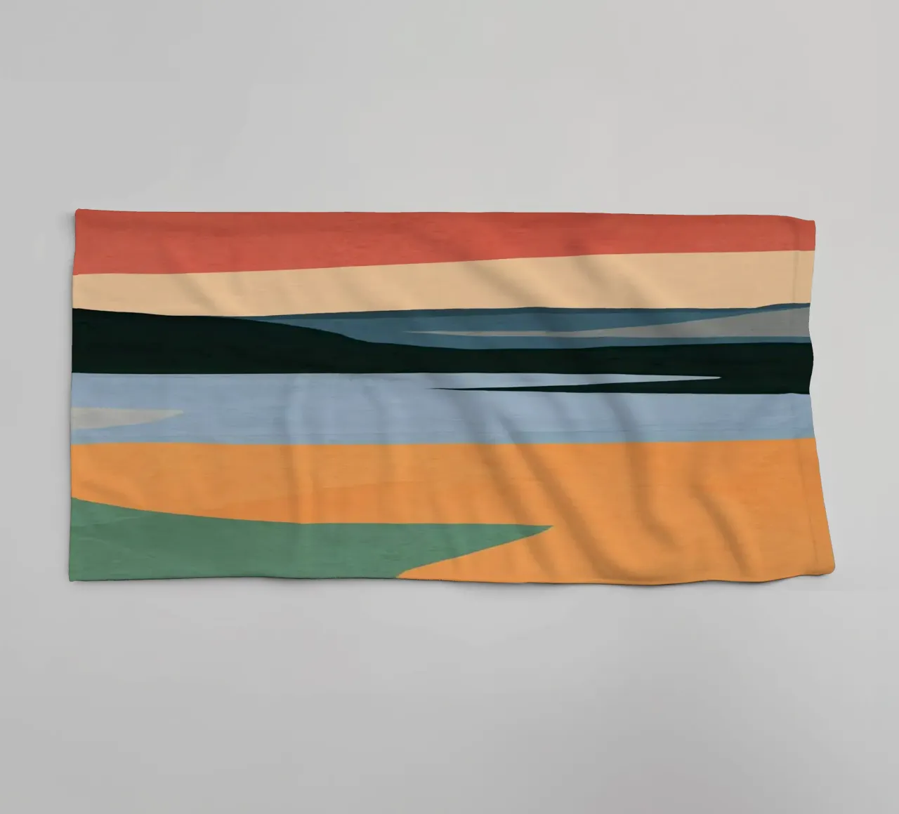 Minimal Abstract Landscape 2 towel by ThingDesign