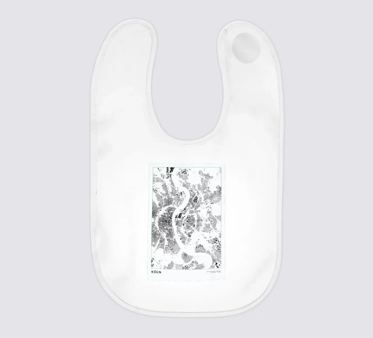 Köln baby bib by The Cartography Collection