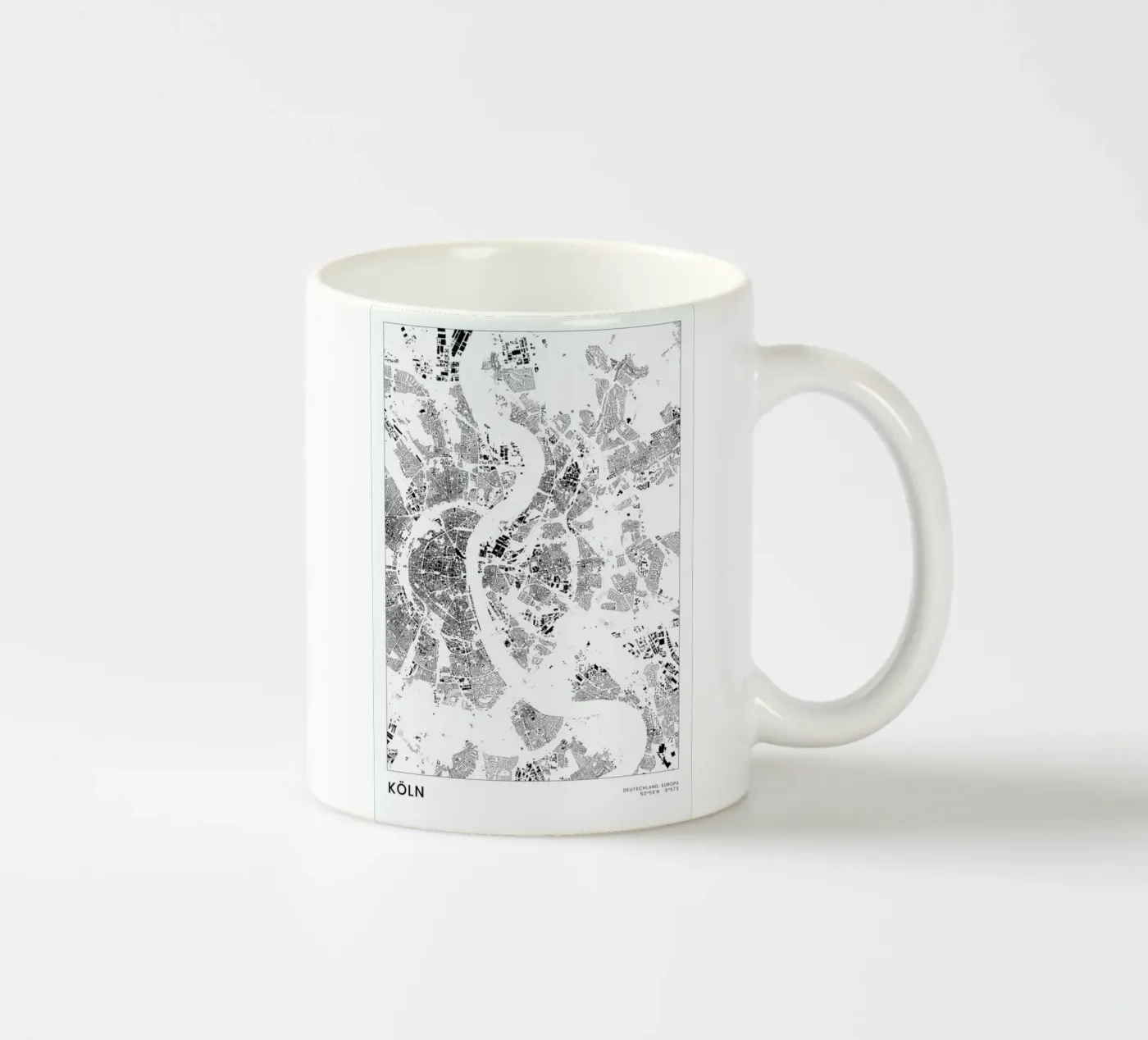 Köln ceramic mug by The Cartography Collection