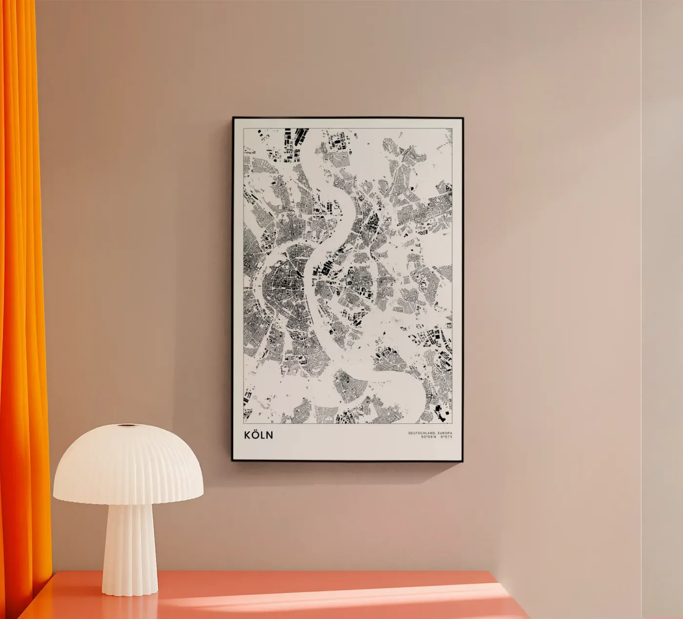 Köln plexiglass da The Cartography Collection