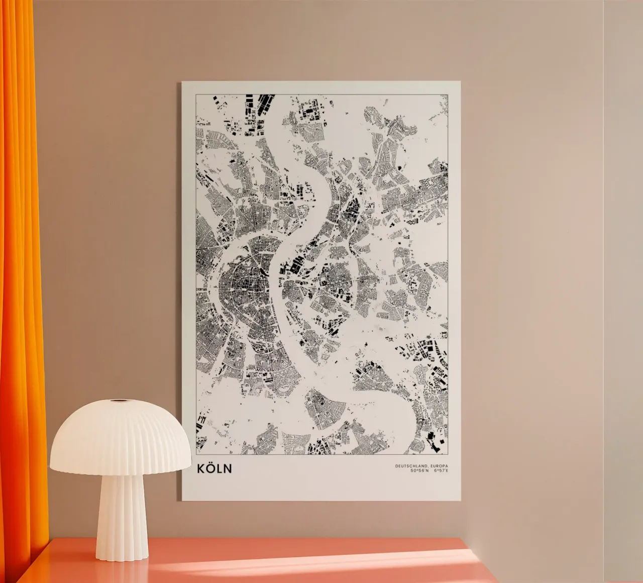 Köln plexiglass da The Cartography Collection