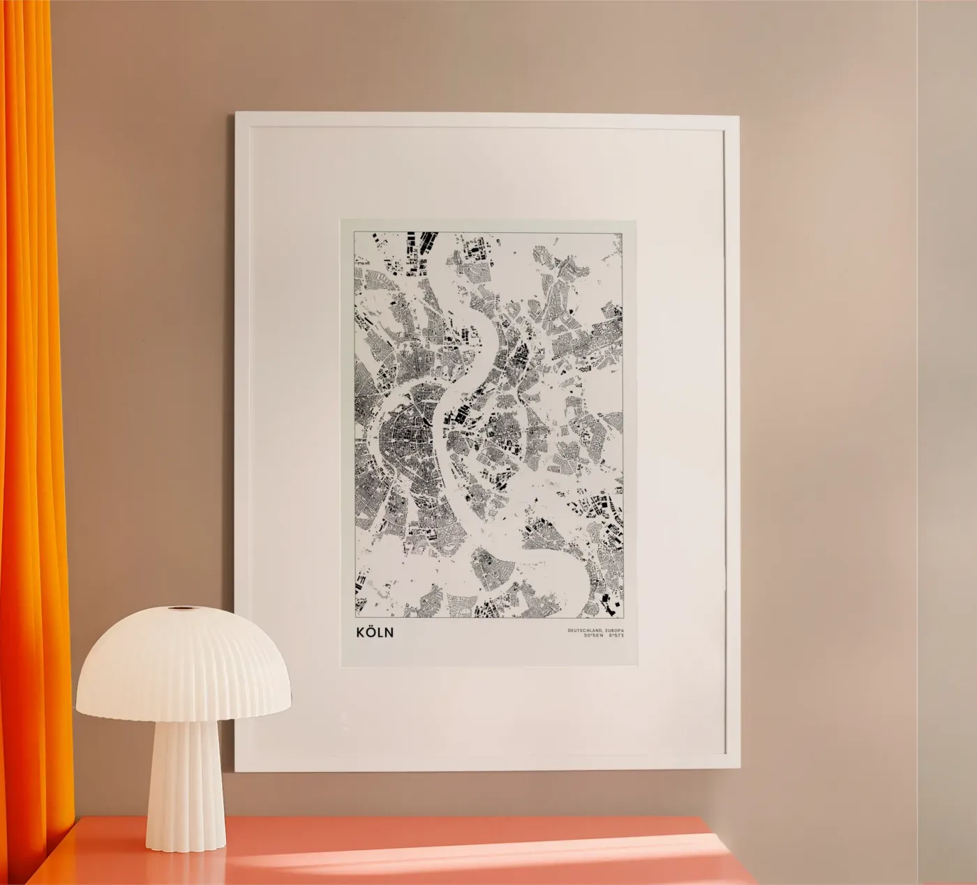 Köln poster da The Cartography Collection