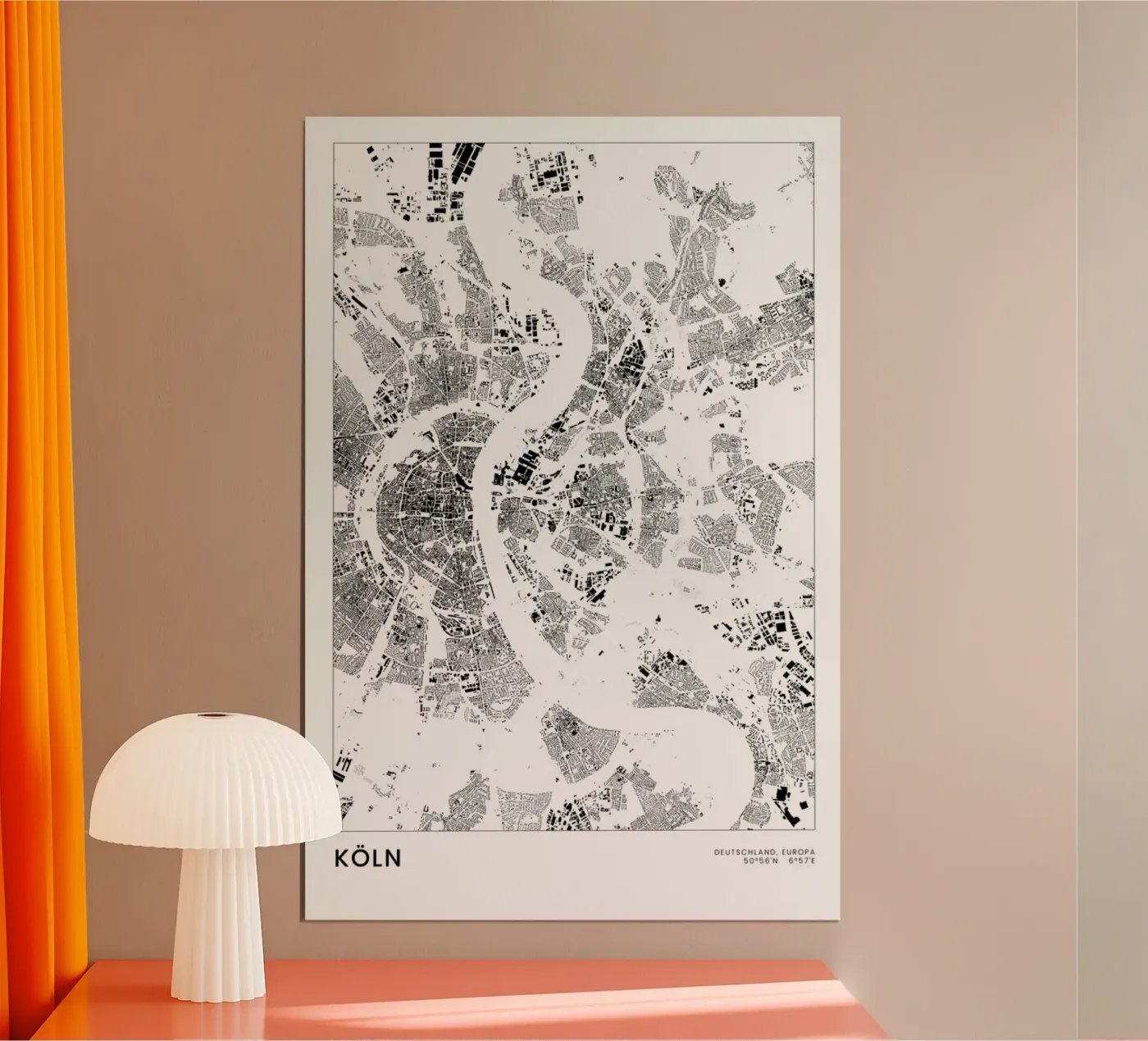 Köln poster da The Cartography Collection