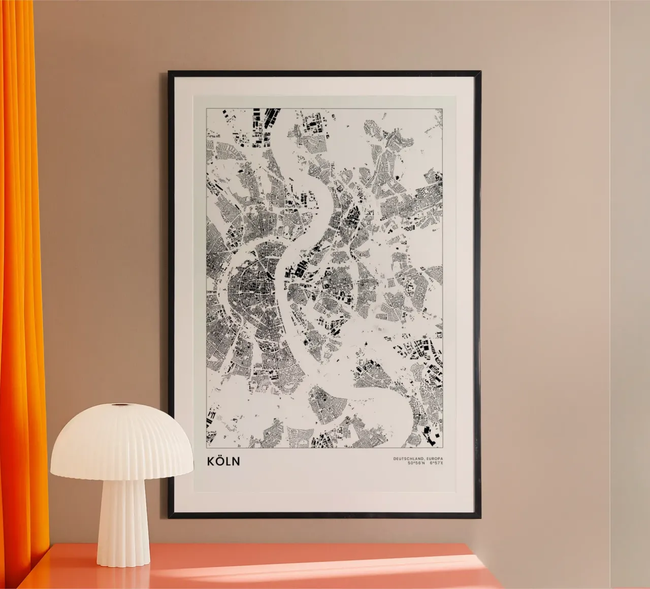 Köln poster da The Cartography Collection