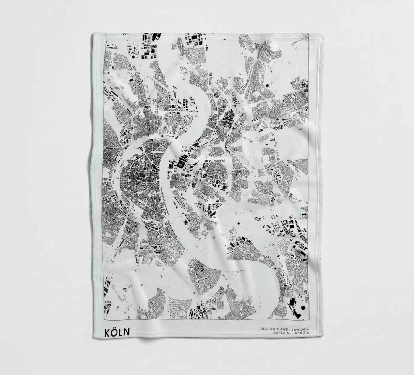 Köln Fleecedecke von The Cartography Collection