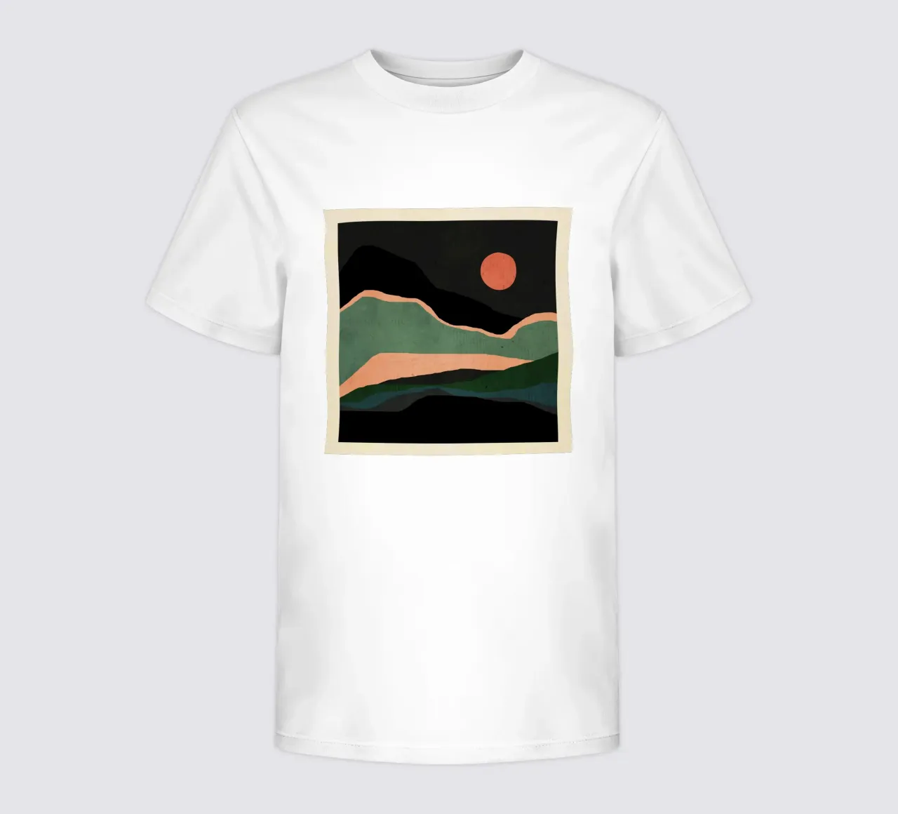 Minimal Abstract Landscape 3 kids t-shirt by ThingDesign