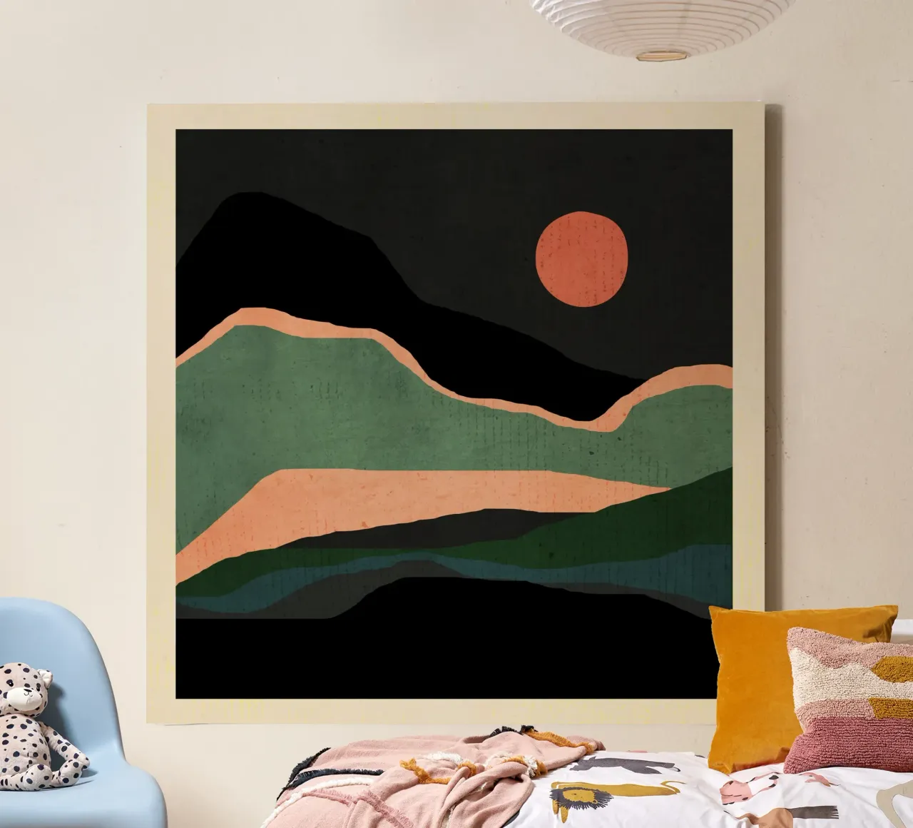 Minimal Abstract Landscape 3 canvas by ThingDesign