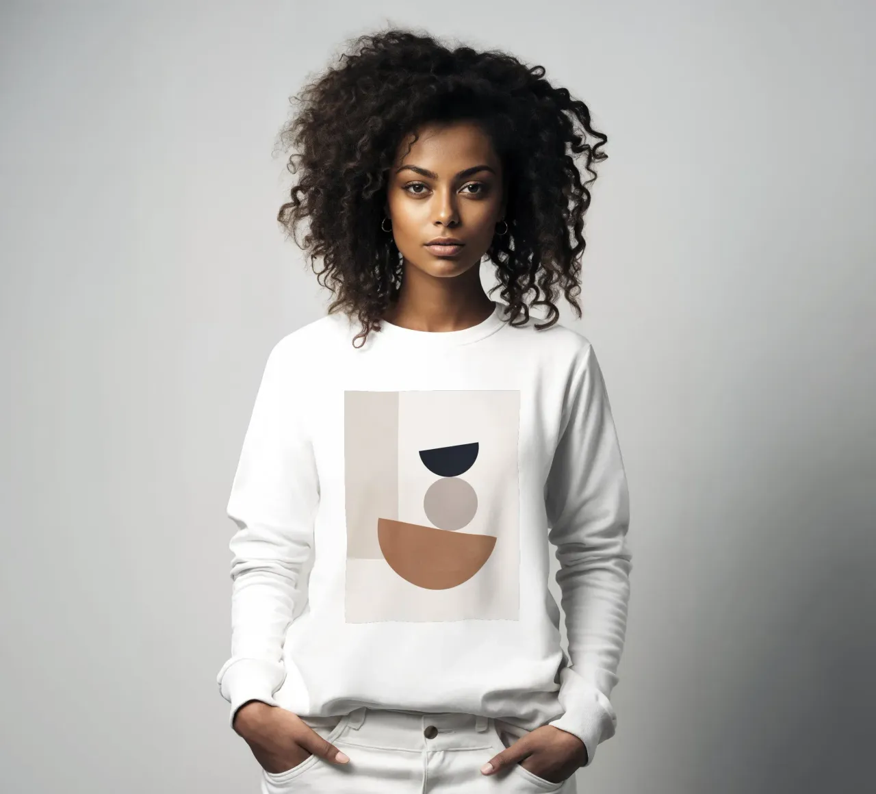 Minimal Abstract Shapes sweatshirt by Gaite