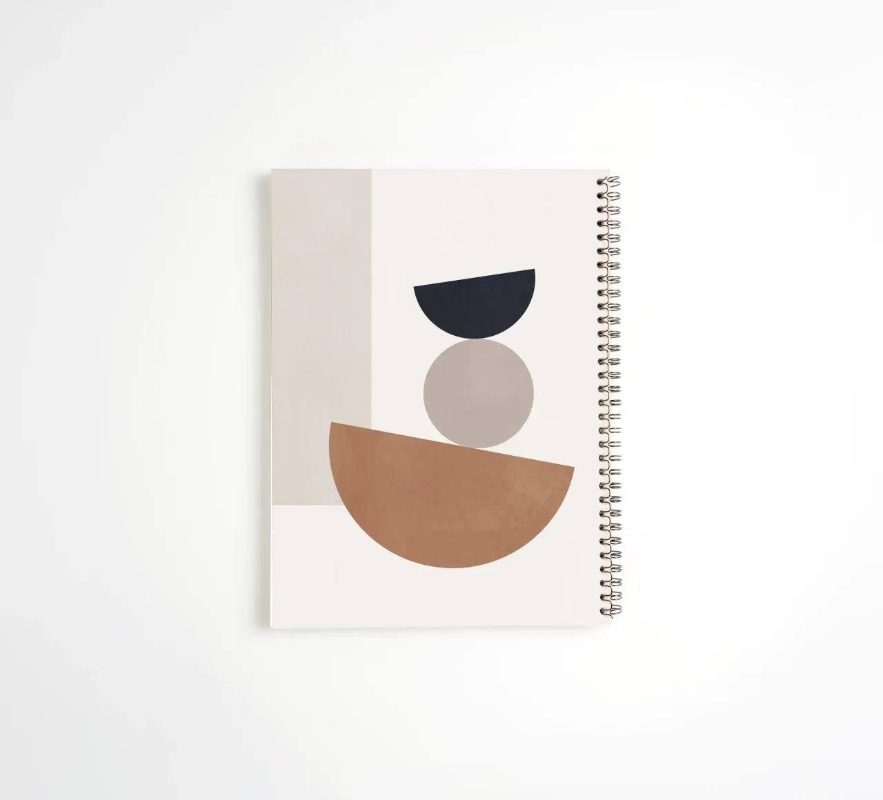 Minimal Abstract Shapes spiral notebook by Gaite