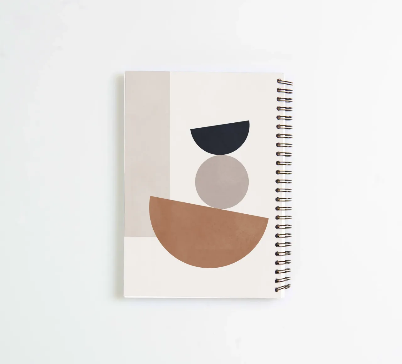 Minimal Abstract Shapes spiral notebook by Gaite