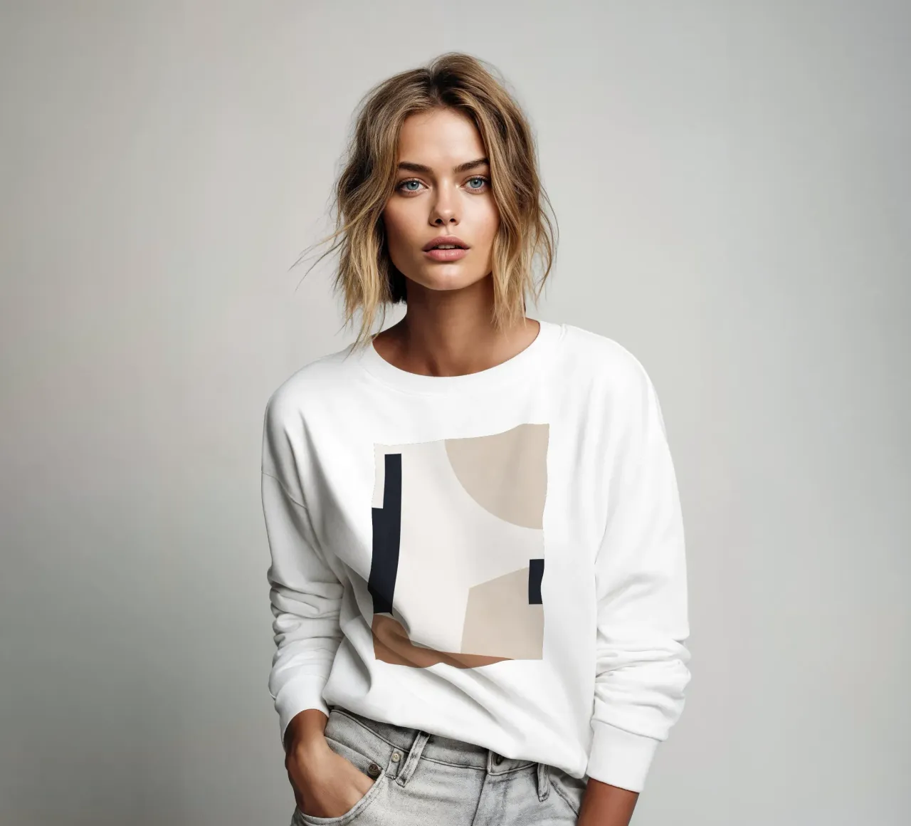 Minimal Abstract Shapes 3 sweatshirt by Gaite