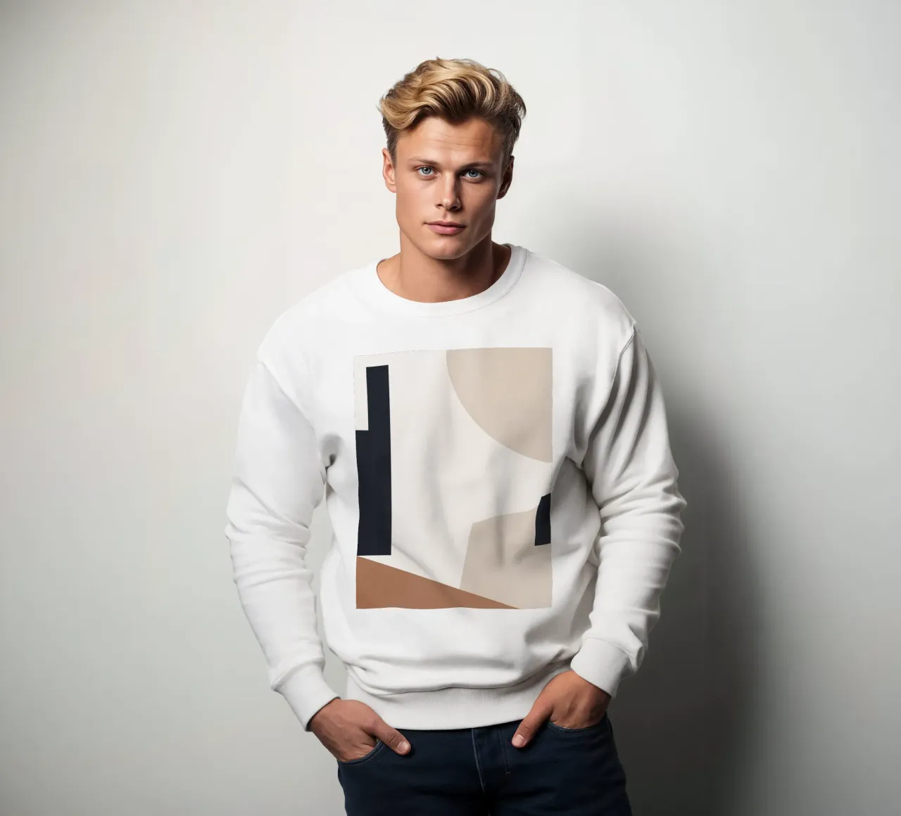 Forme astratte minimali 3 felpa da Gaite