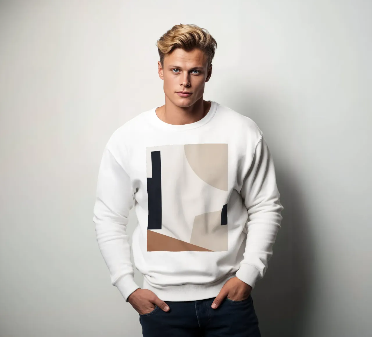 Minimal Abstract Shapes 3 sweatshirt by Gaite
