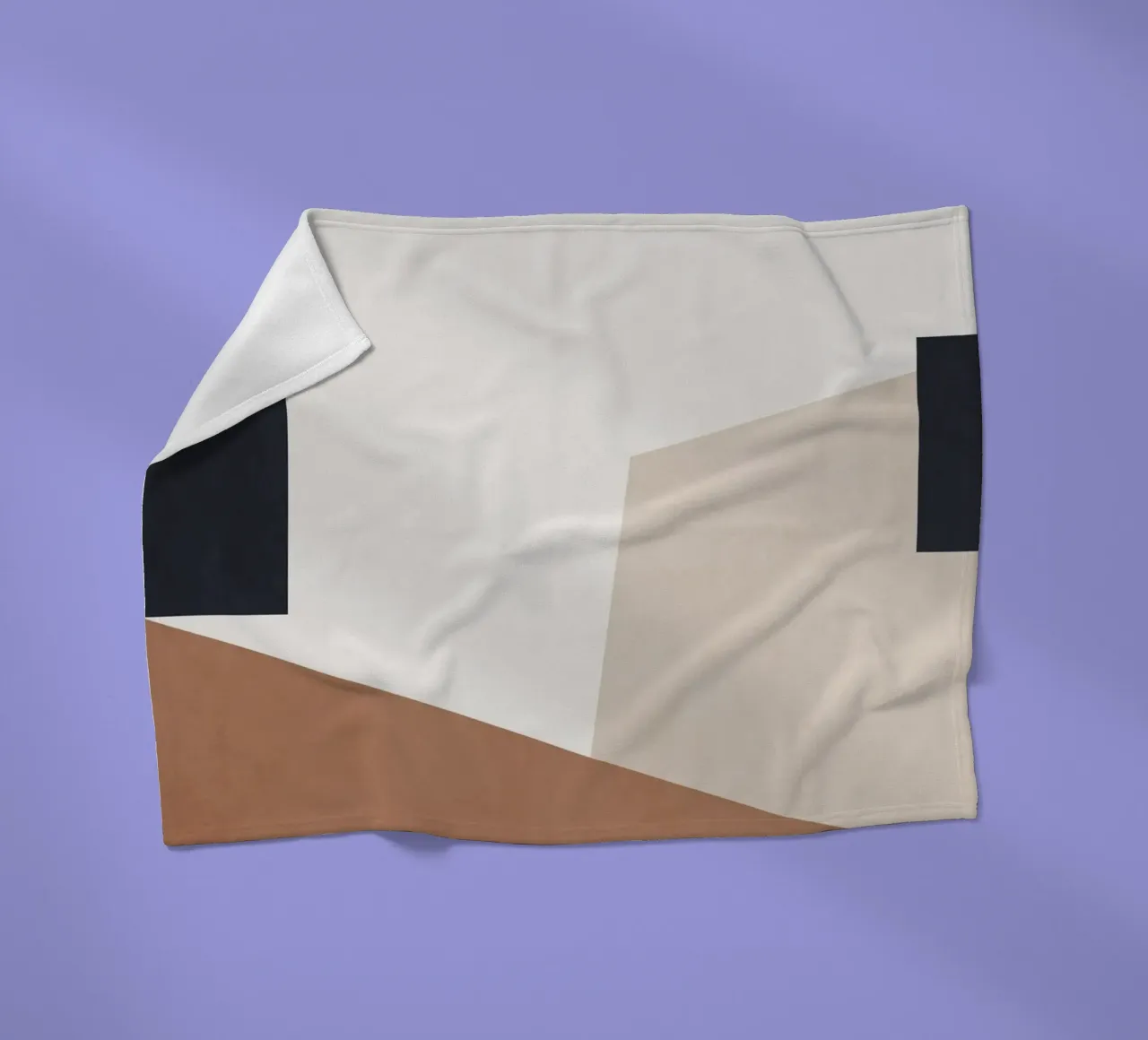 Forme astratte minimali 3 coperta in pile da Gaite