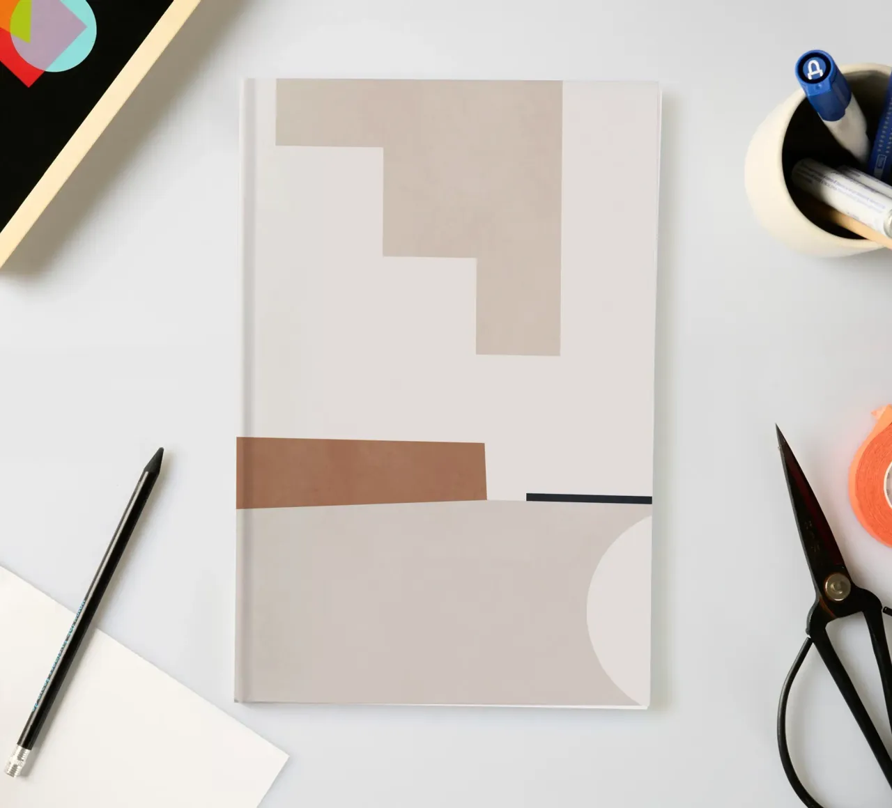 Minimale abstrakte Formen 4 Notizbuch von Gaite