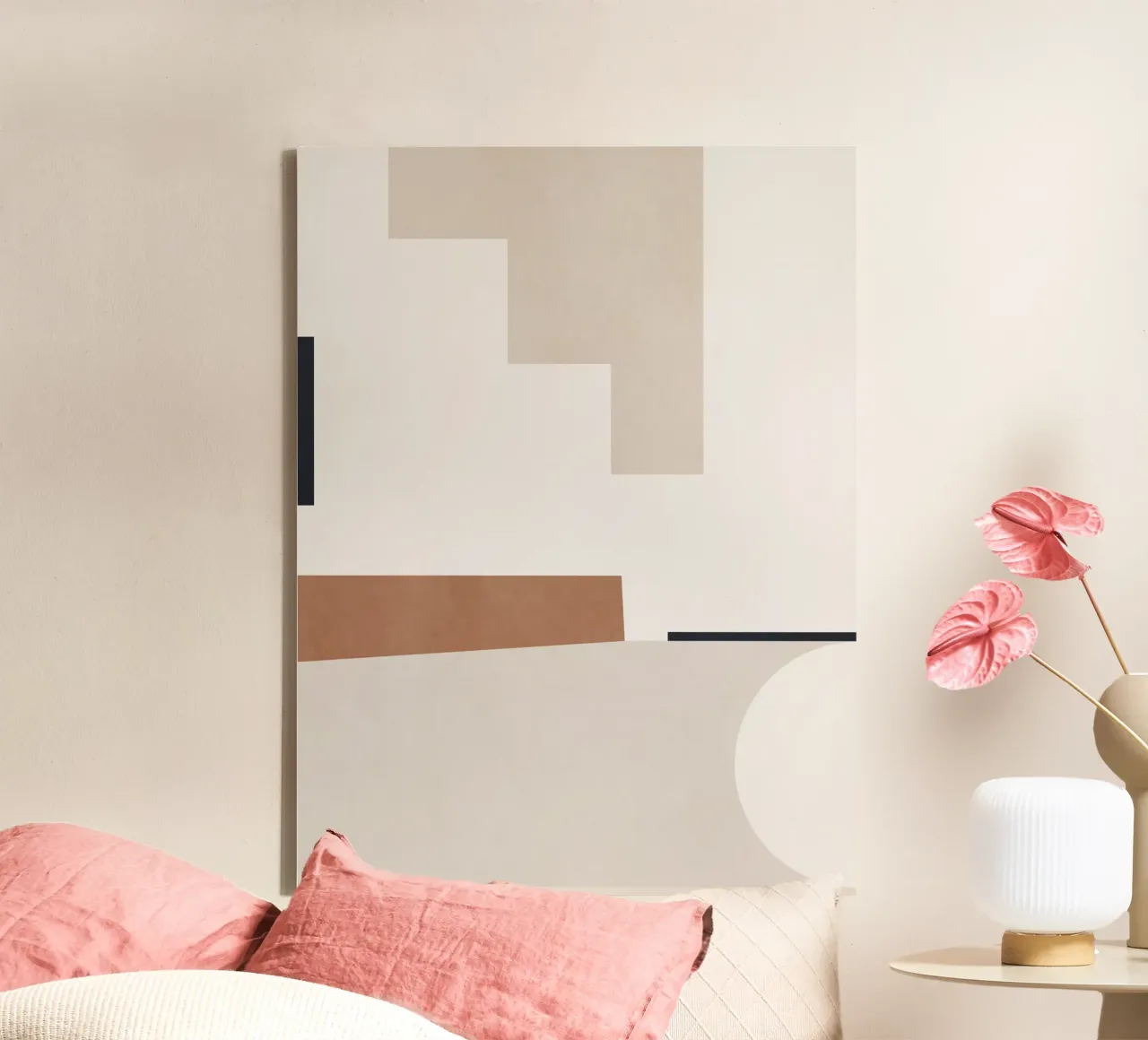 Minimal Abstract Shapes 4 canvas by Gaite
