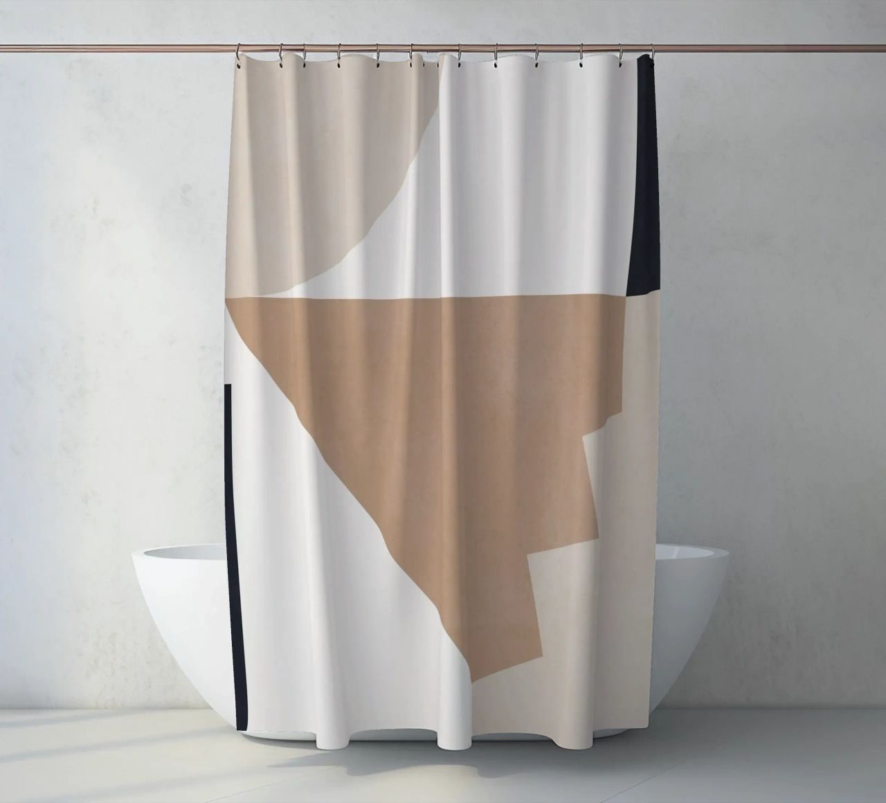 Forme astratte minimali 5 tenda da doccia da Gaite
