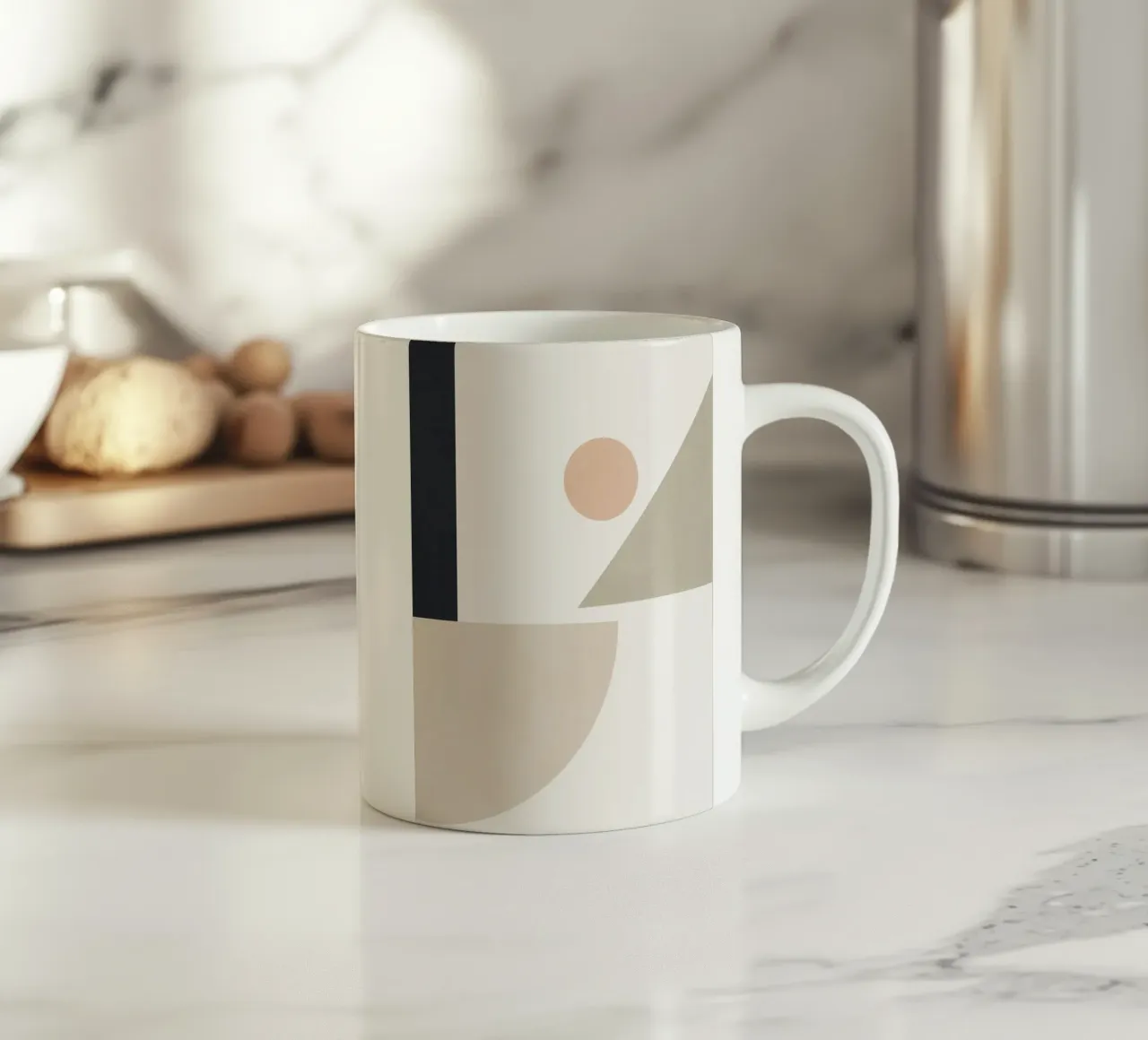 Forme astratte minimali 6 tazza in ceramica da Gaite