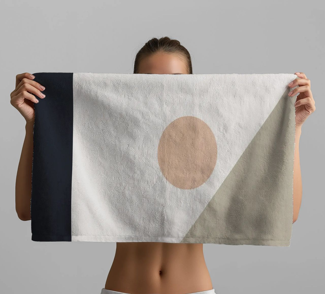 Minimal Abstract Shapes 6 towel by Gaite