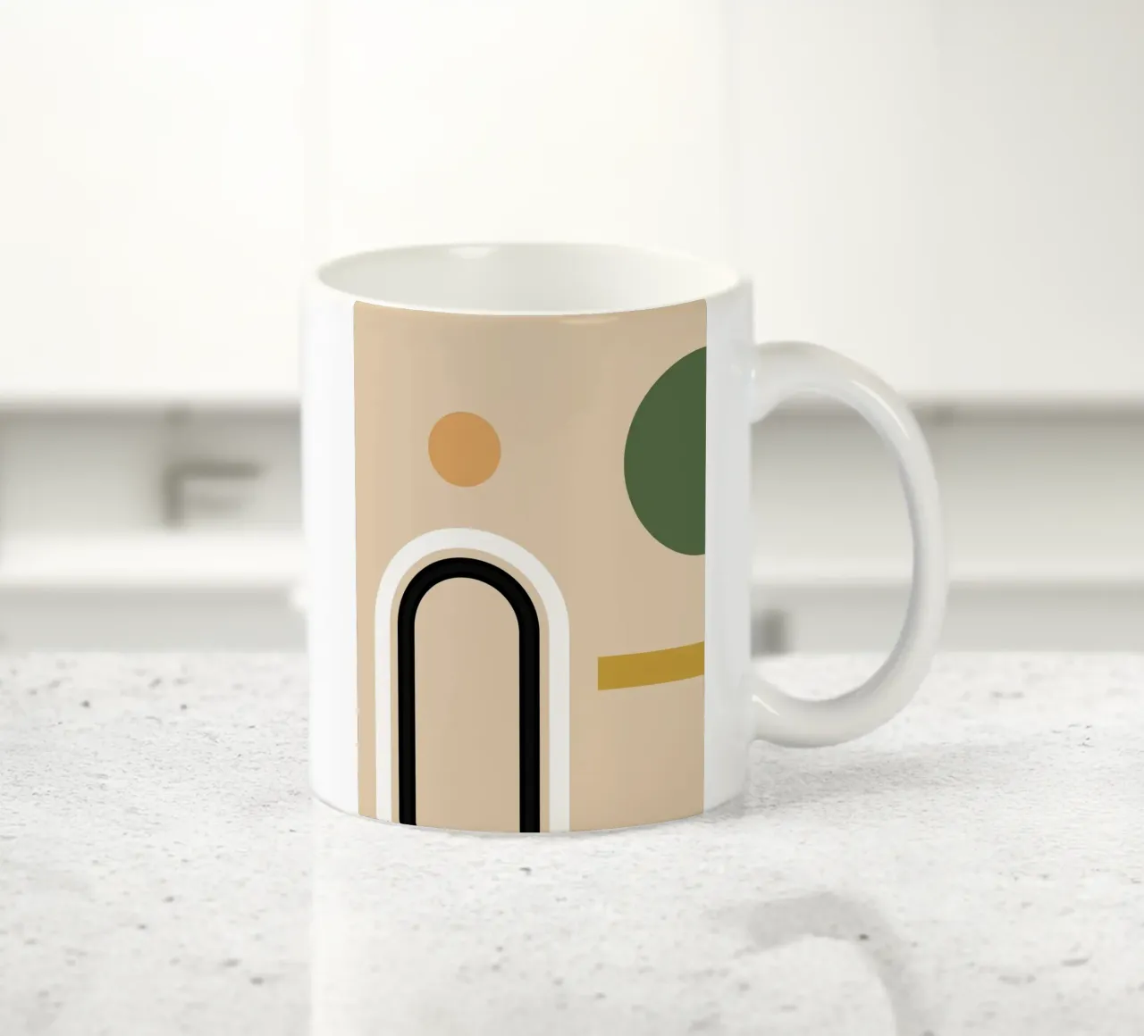 Forme astratte minimali 9 tazza in ceramica da Gaite