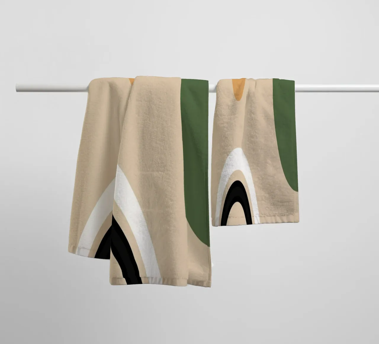 Minimal Abstract Shapes 9 towel by Gaite