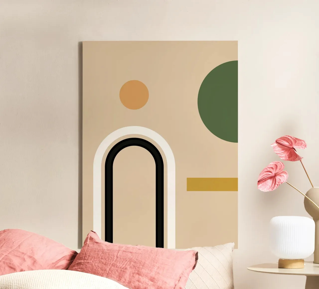 Minimal Abstract Shapes 9 canvas by Gaite